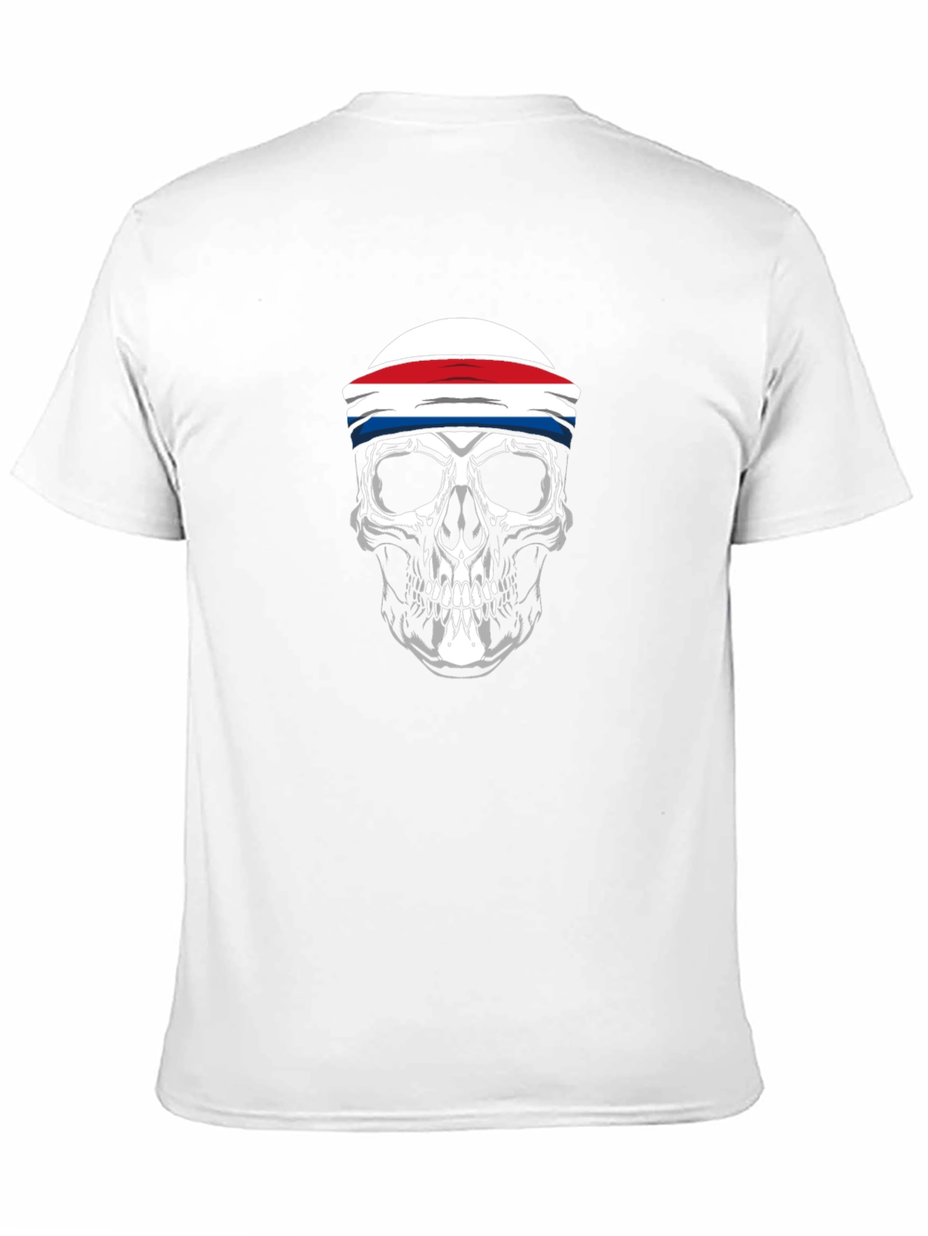 Skull Headband Graphic T-Shirt