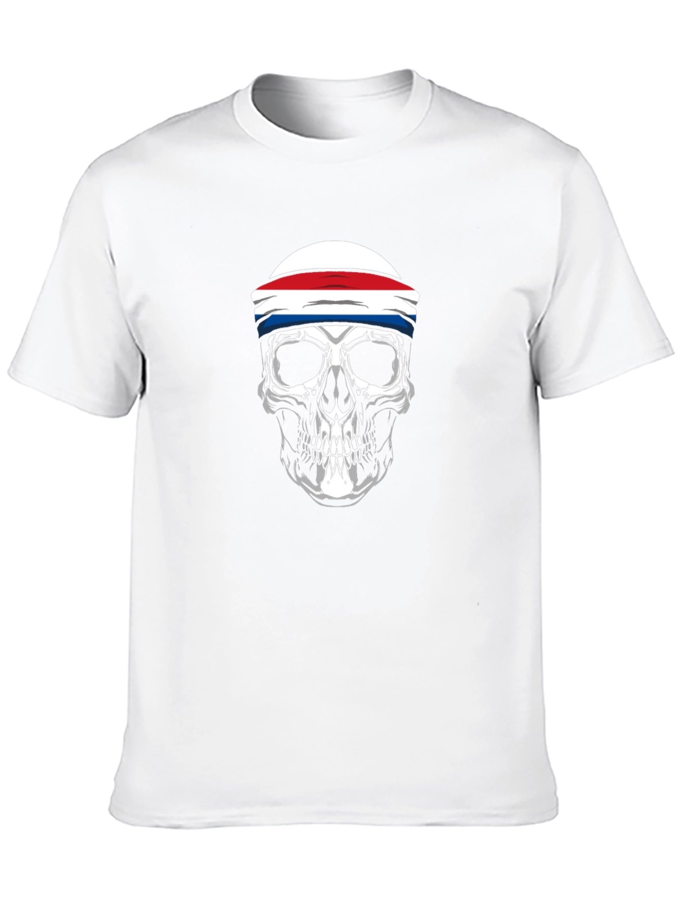Skull Headband Graphic T-Shirt