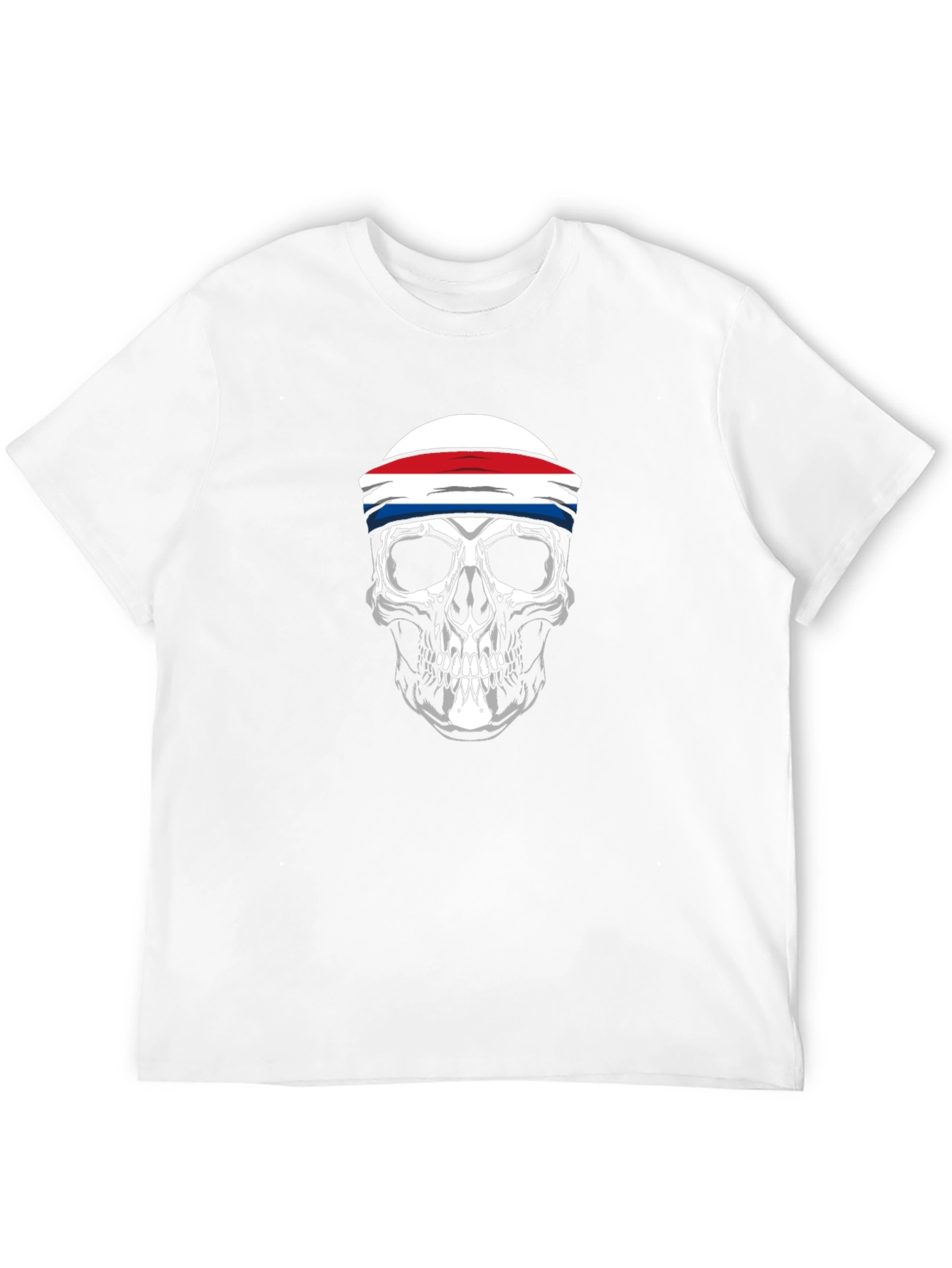 Skull Headband Graphic T-Shirt