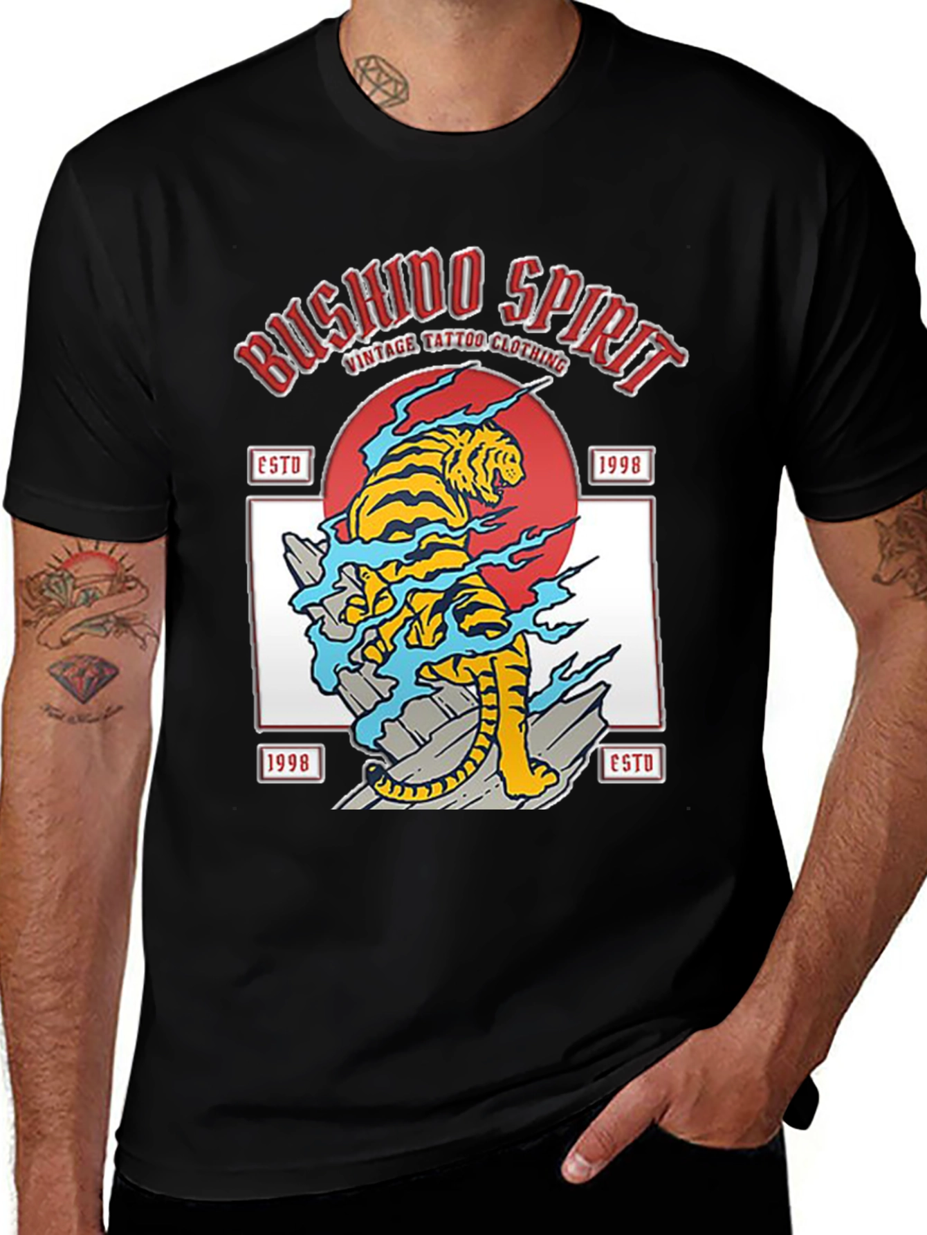 Bushido Spirit Tiger Graphic Tee