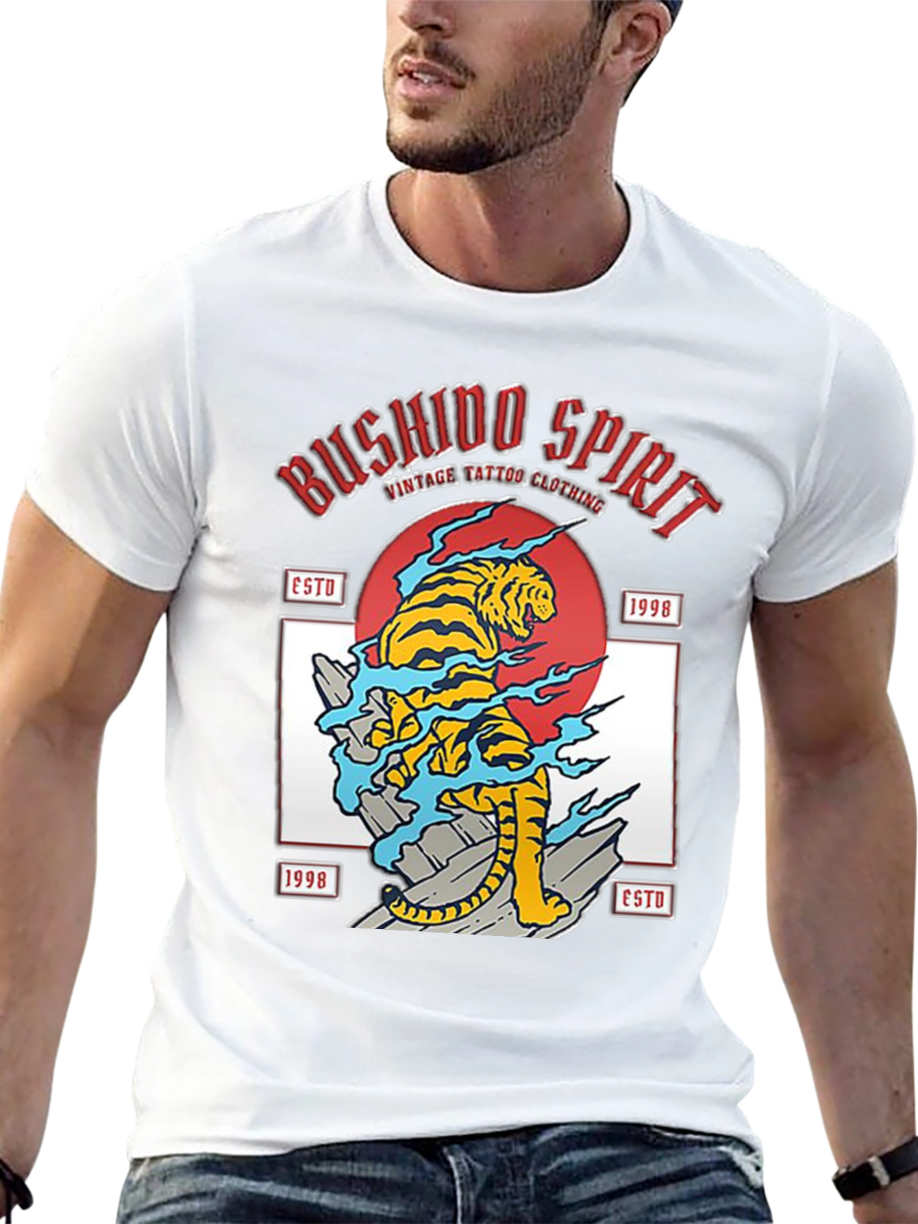 Bushido Spirit Tiger Graphic Tee