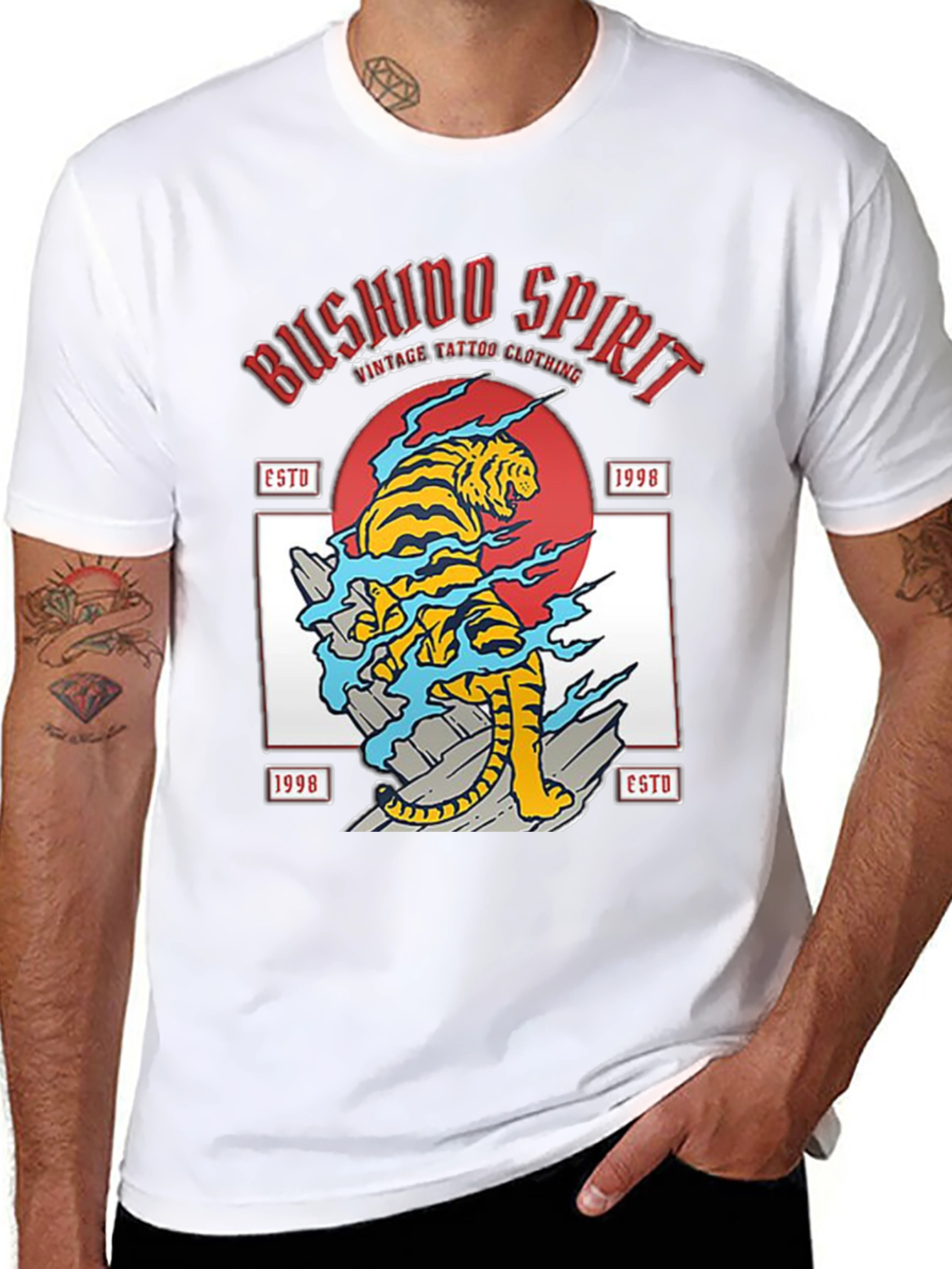 Bushido Spirit Tiger Graphic Tee