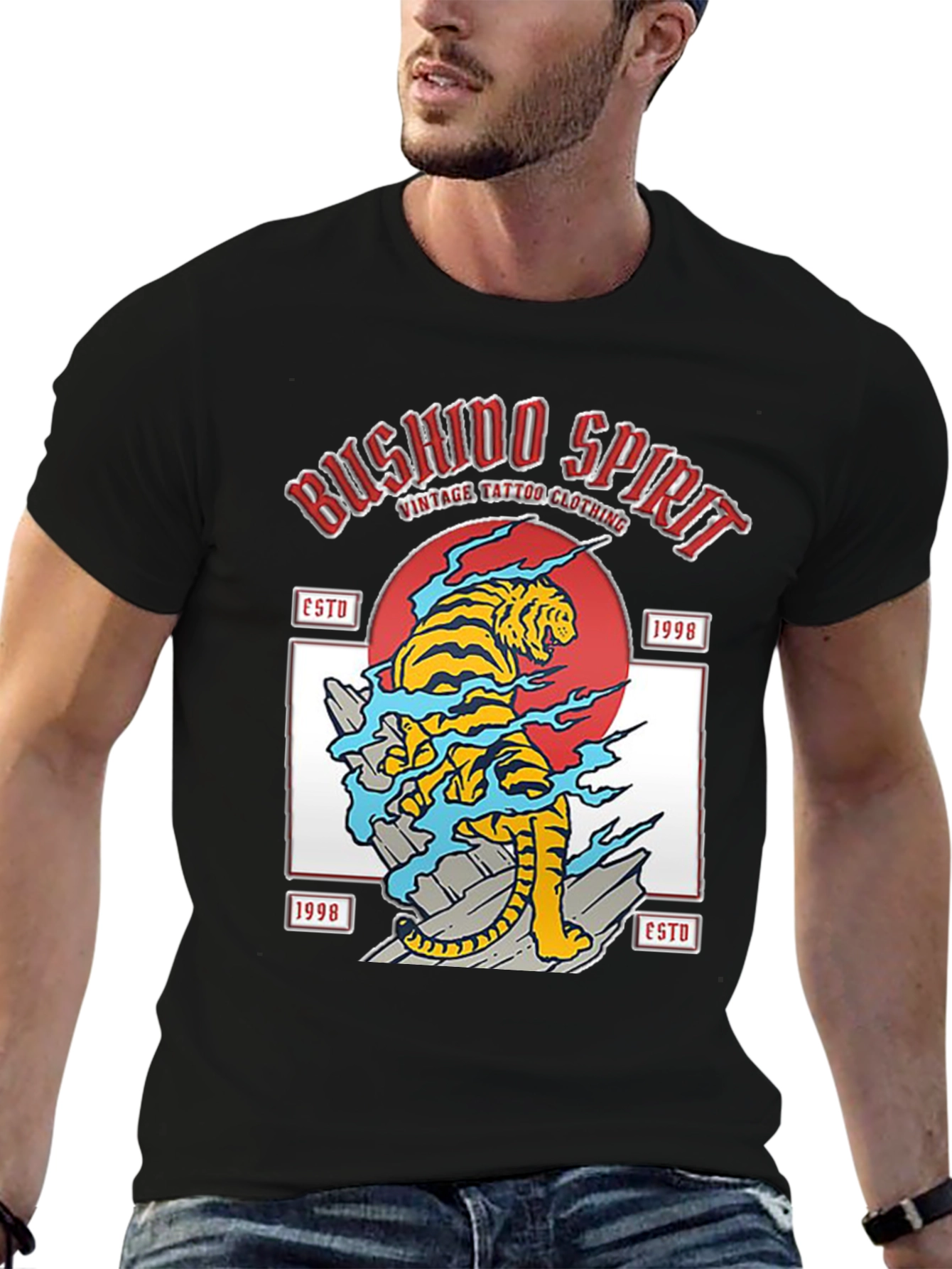 Bushido Spirit Tiger Graphic Tee