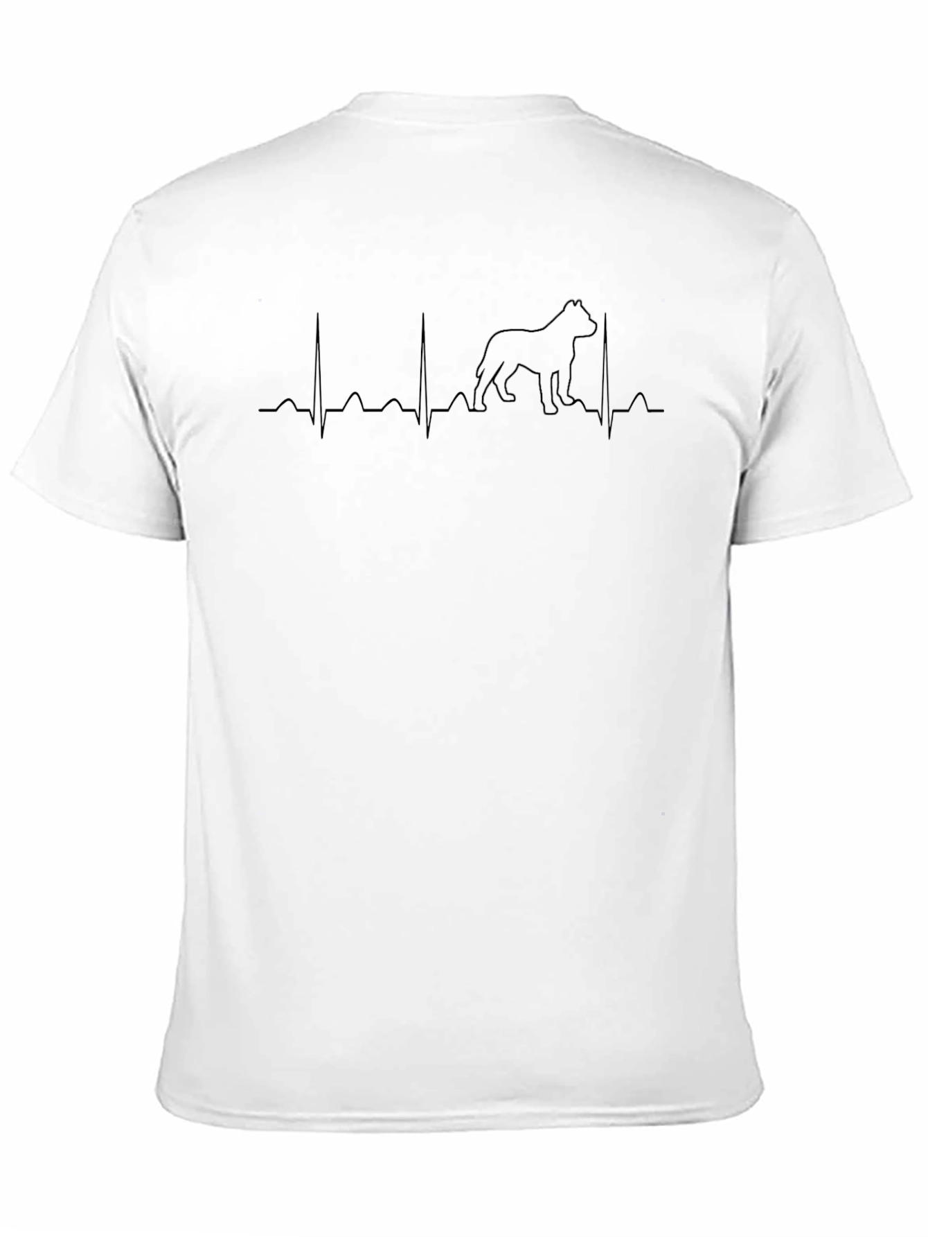 Dog Breed Heartbeat Graphic Tee - Black