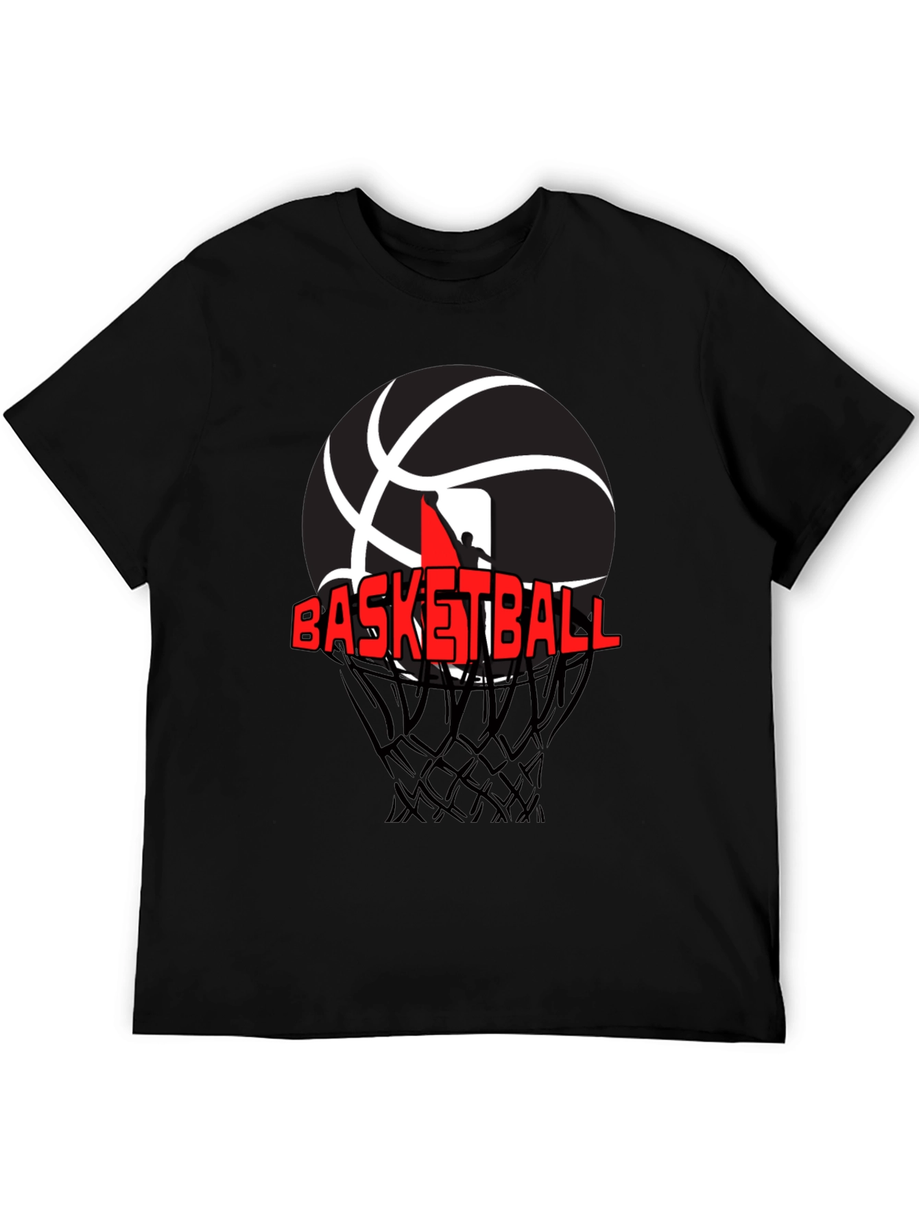 Basketball Graphic T-Shirt - Black