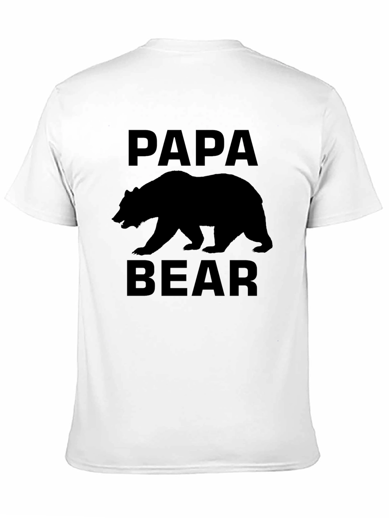 Papa Bear Black T-Shirt - Fathers Day Gift