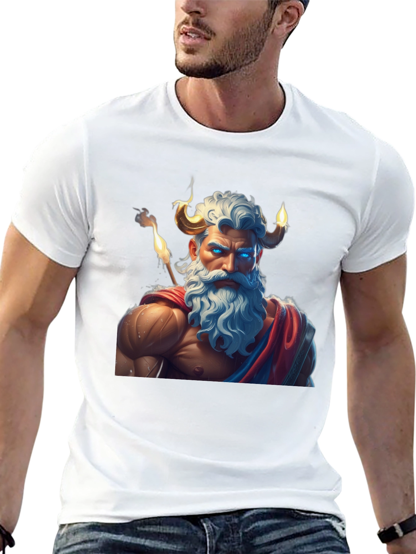 Mythical God Graphic Tee - Unique Design