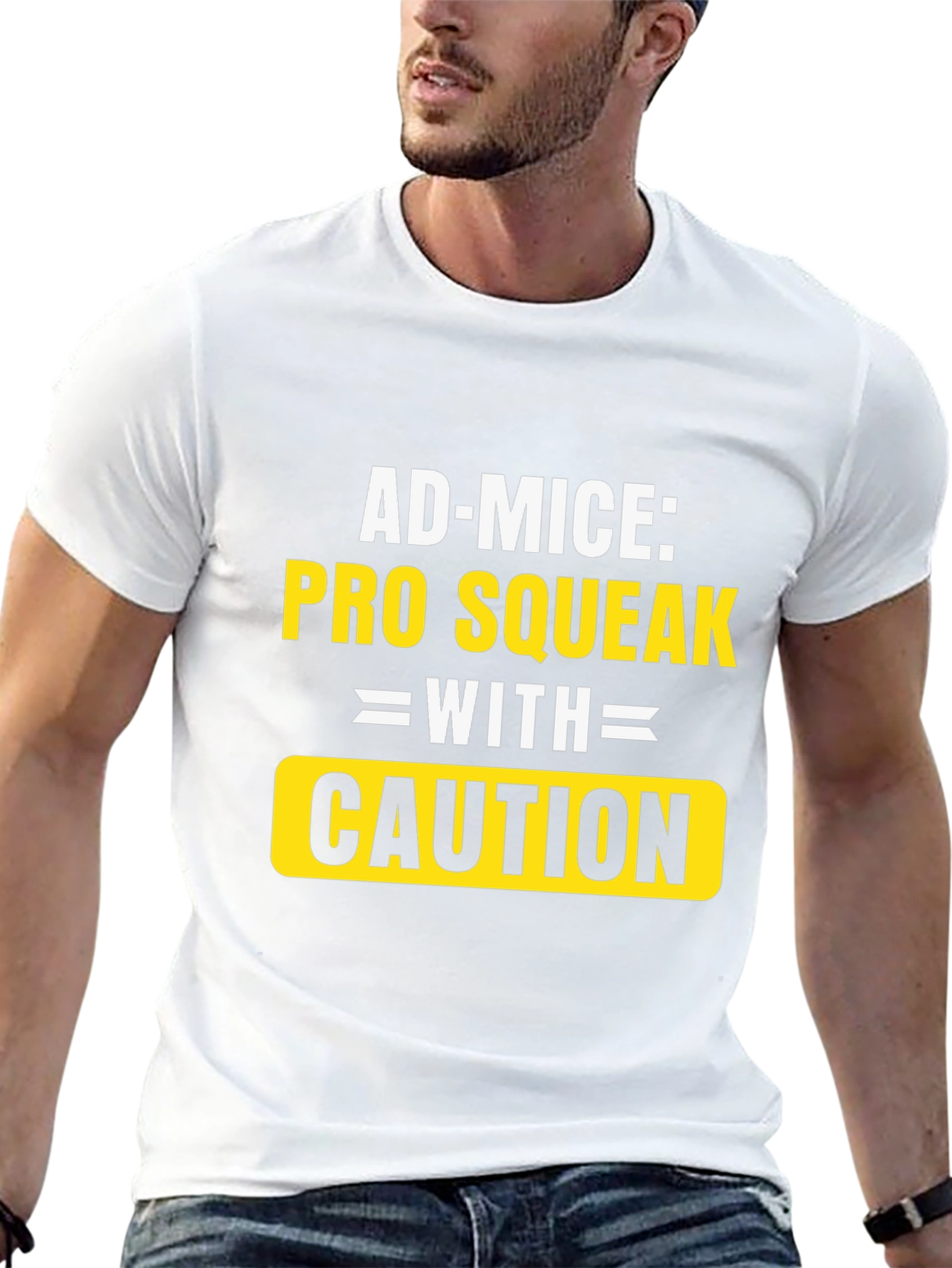 Ad-Mice Pro Squeak With Caution T-Shirt
