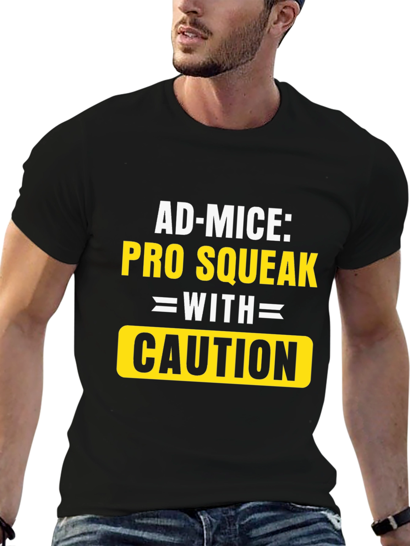 Ad-Mice Pro Squeak With Caution T-Shirt