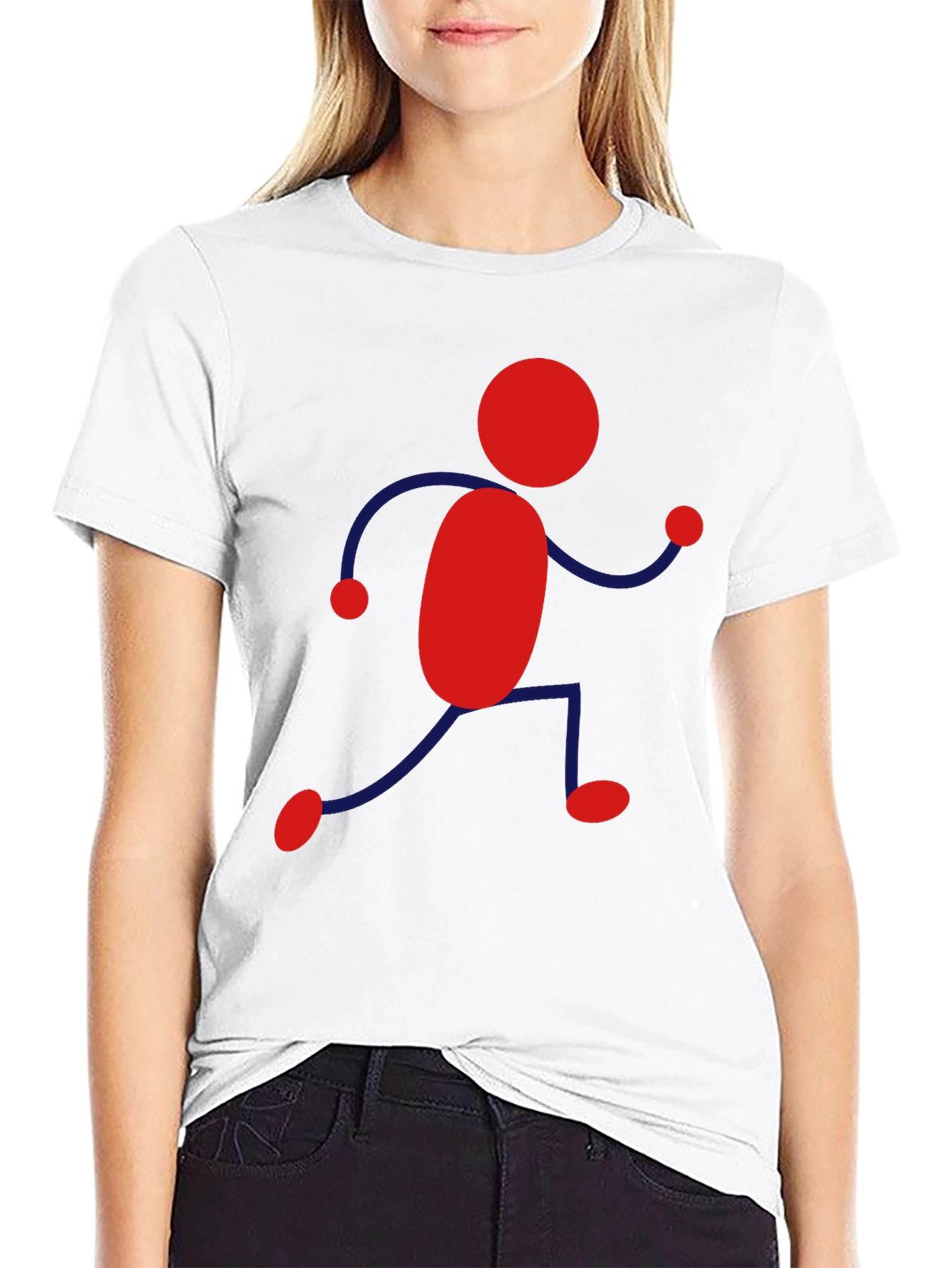 Funky Stick Figure Graphic Tee - Casual Style
