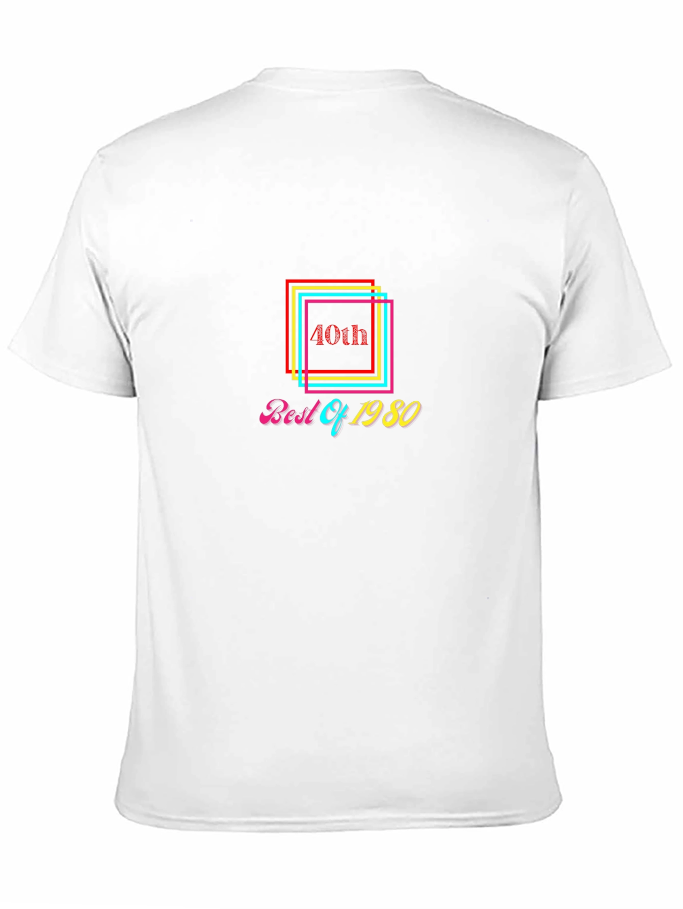 40th Best of 1980 Black T-Shirt