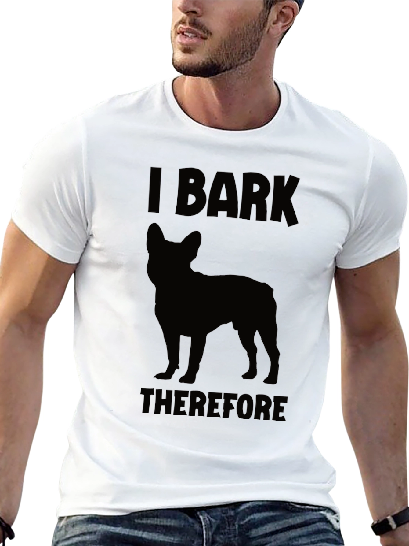I Bark Therefore I Am Dog T-Shirt