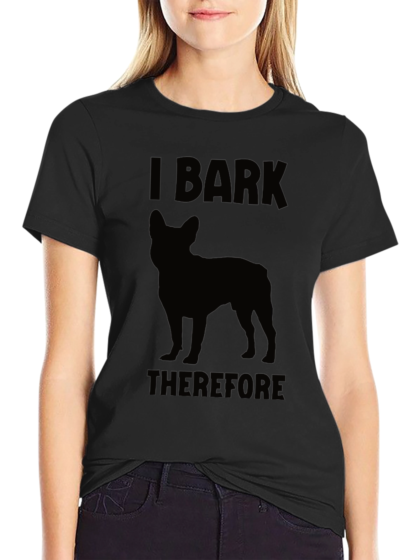 I Bark Therefore I Am Dog T-Shirt
