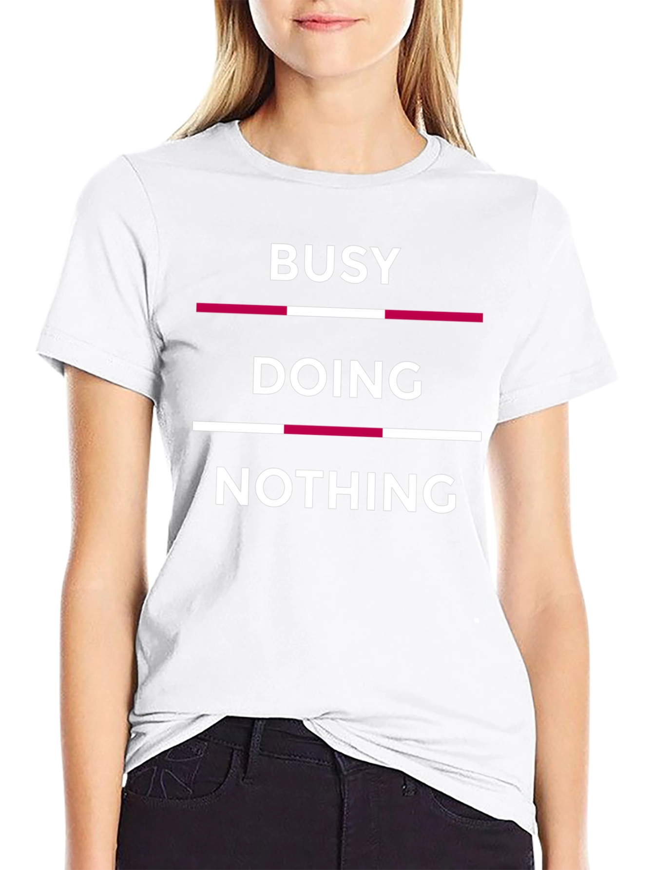 Busy Doing Nothing Graphic T-Shirt