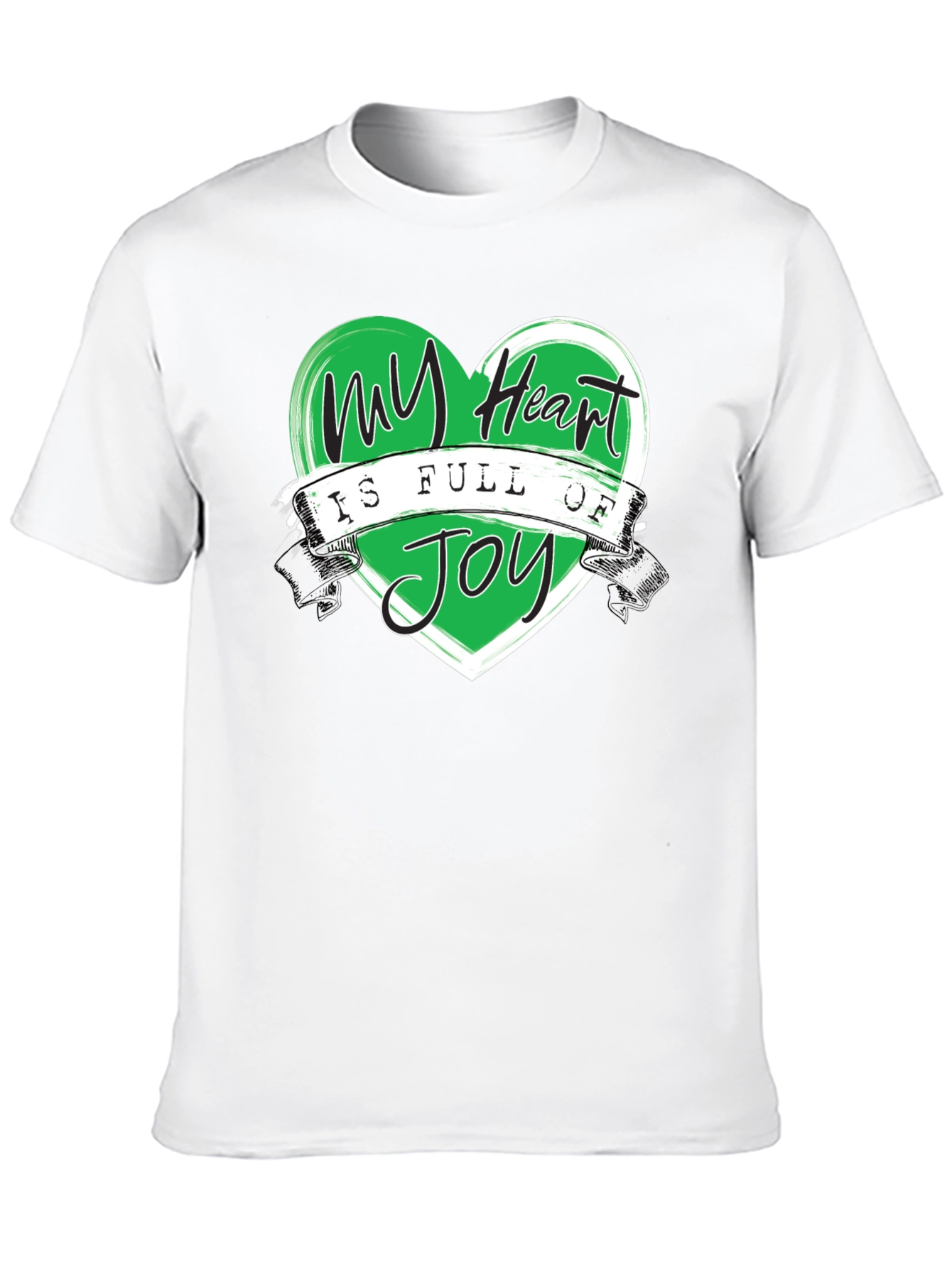 My Heart is Full of Joy Black T-Shirt