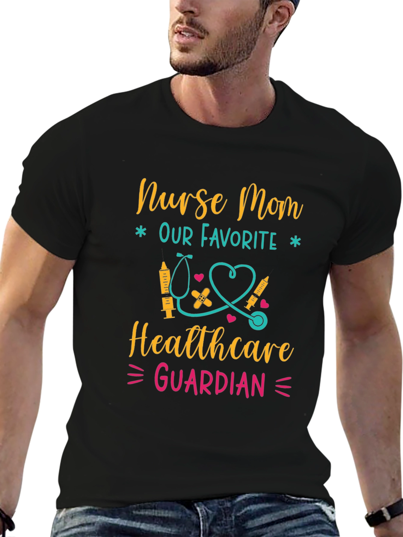 Nurse Mom Healthcare Guardian Graphic T-Shirt