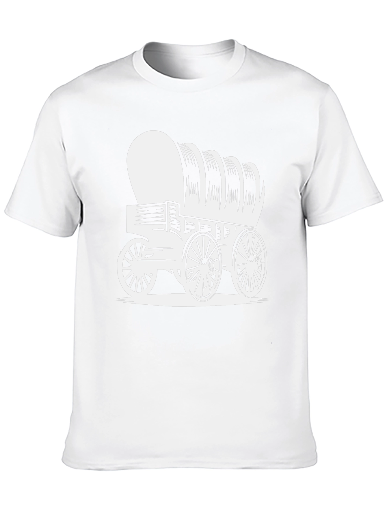 Covered Wagon Graphic Tee - Western Style Shirt
