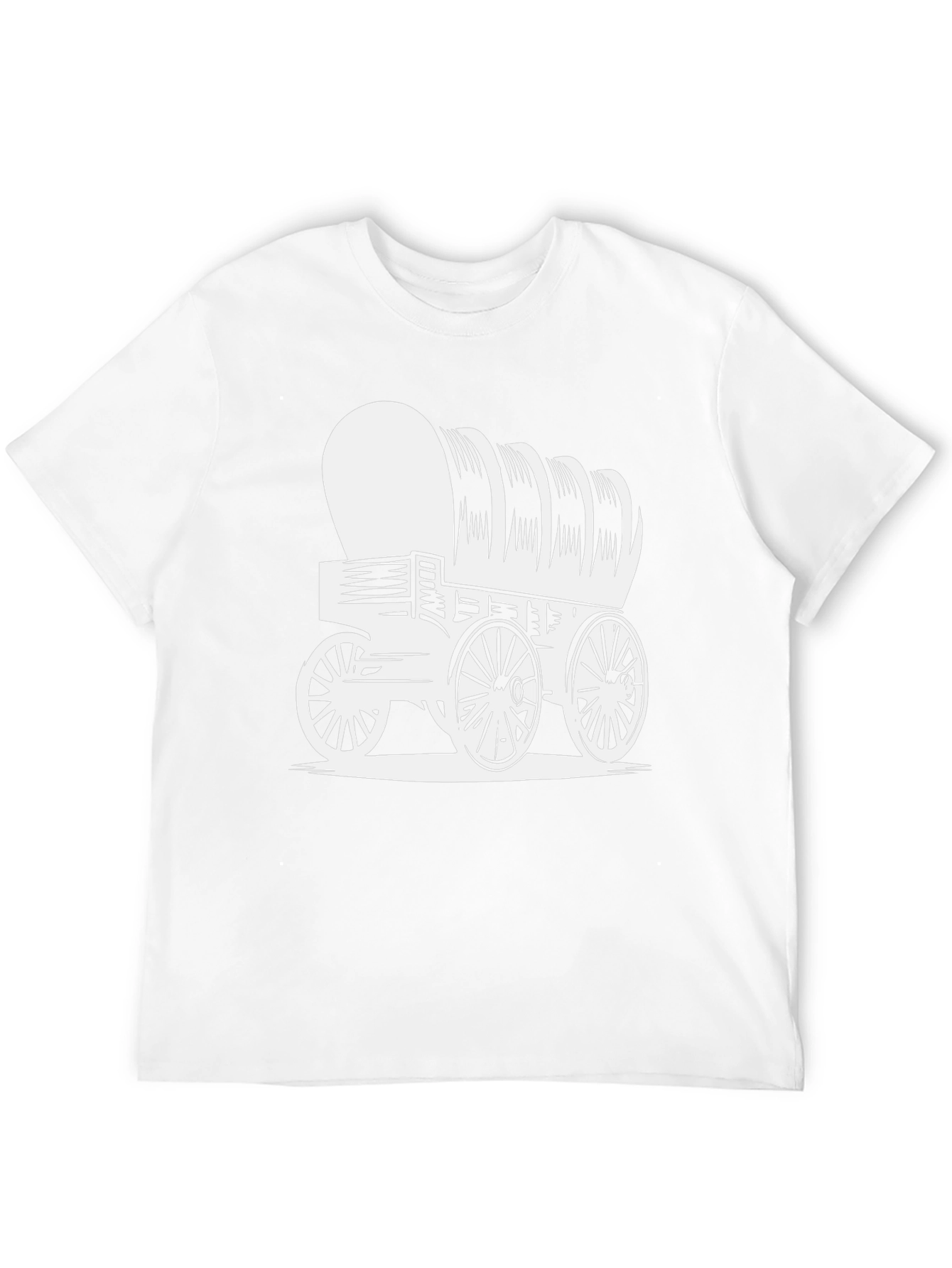 Covered Wagon Graphic Tee - Western Style Shirt