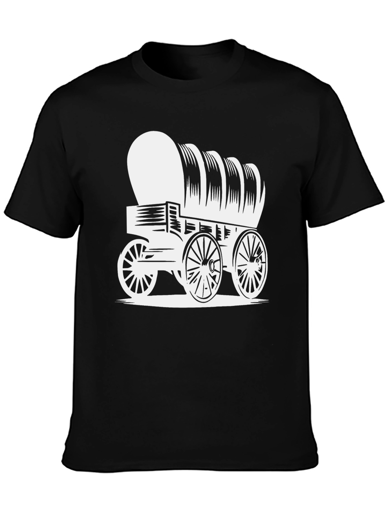 Covered Wagon Graphic Tee - Western Style Shirt