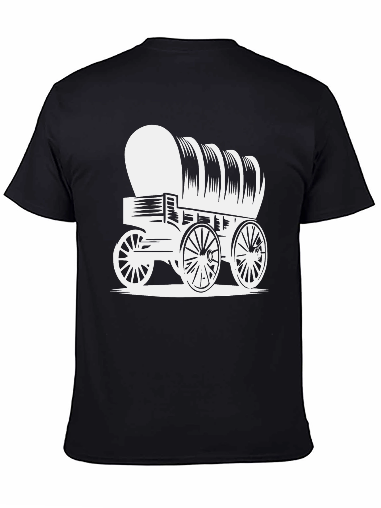 Covered Wagon Graphic Tee - Western Style Shirt
