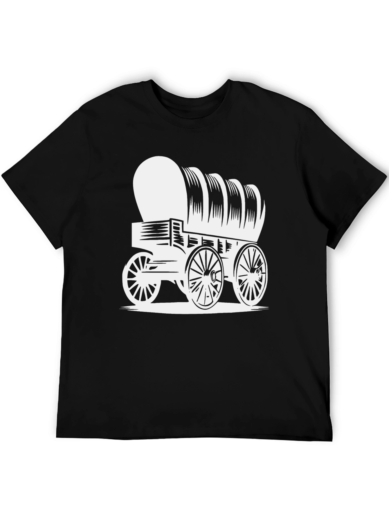 Covered Wagon Graphic Tee - Western Style Shirt