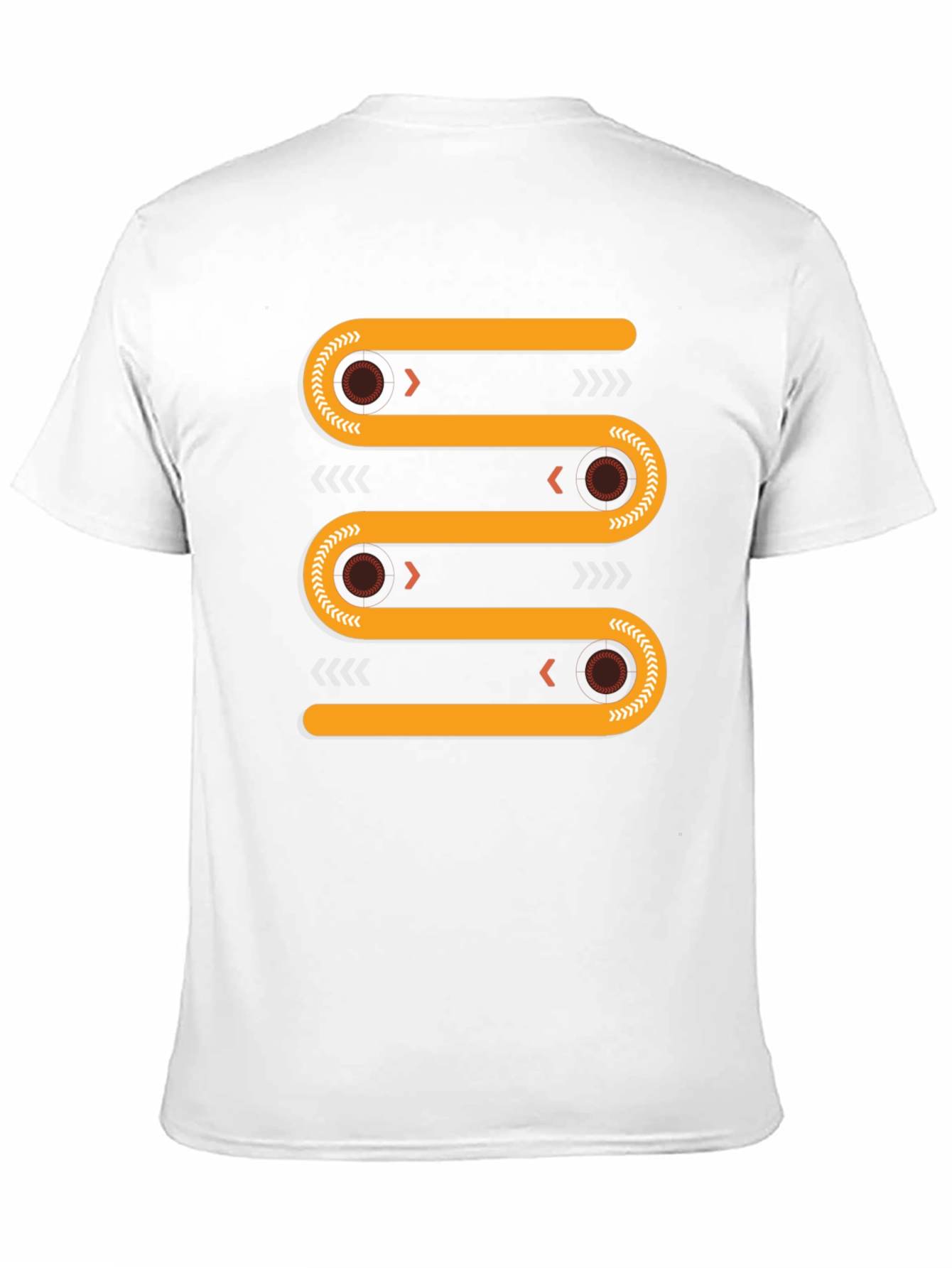 Abstract Geometric Conveyor Belt Graphic Tee