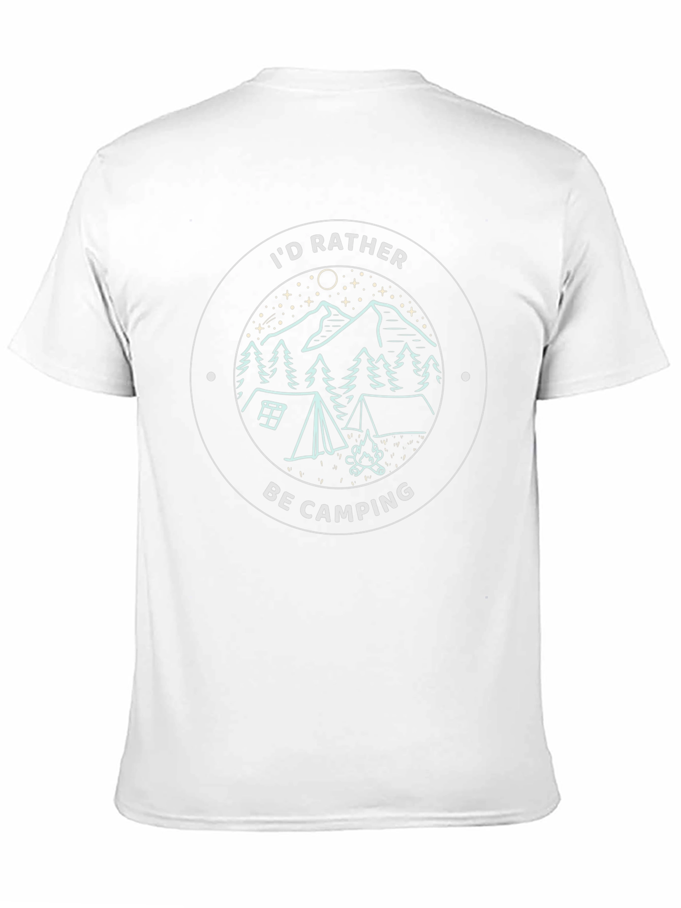 Camping Graphic Tee - Id Rather Be Camping T-Shirt