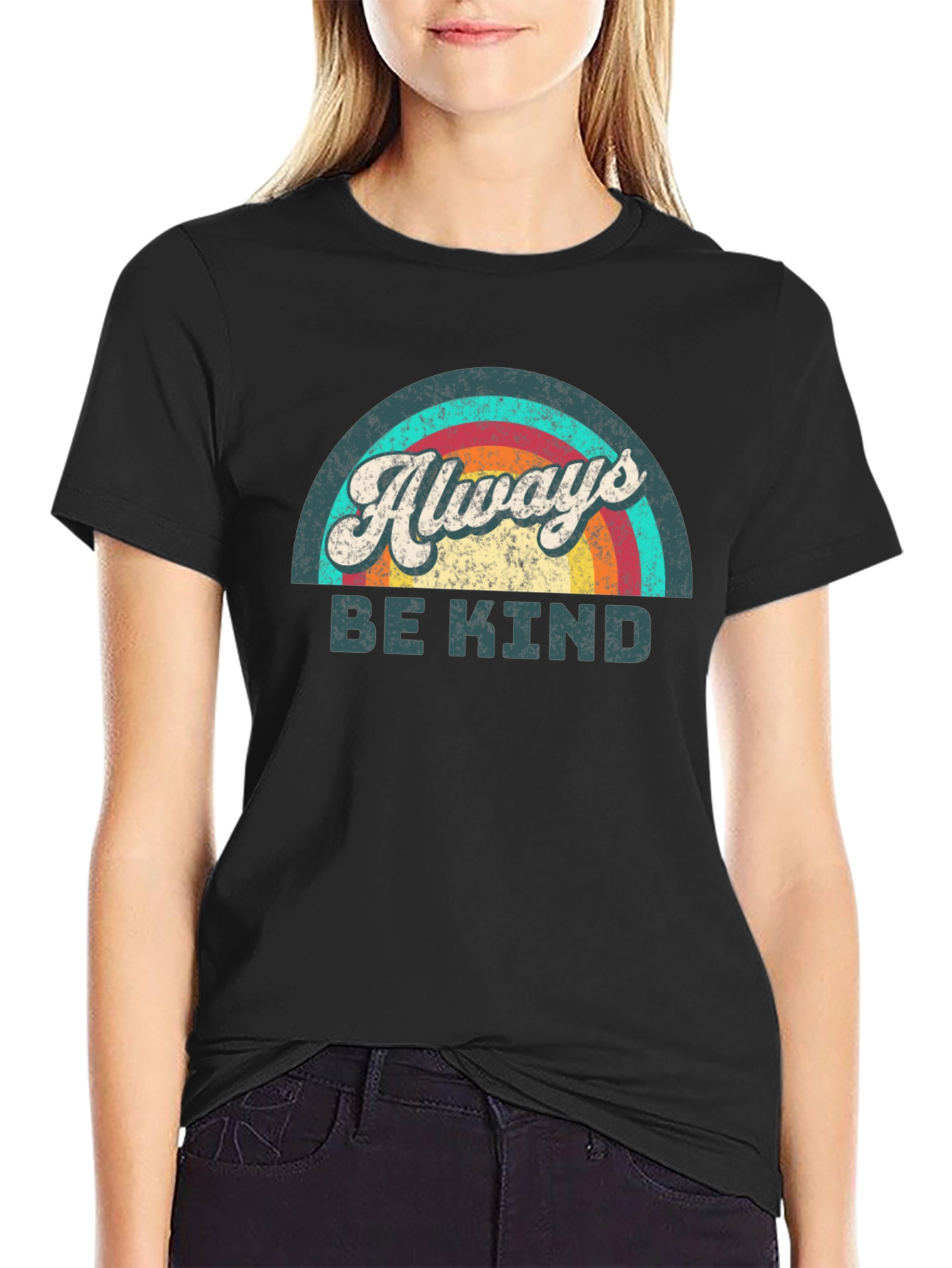 Always Be Kind Retro Rainbow T-Shirt