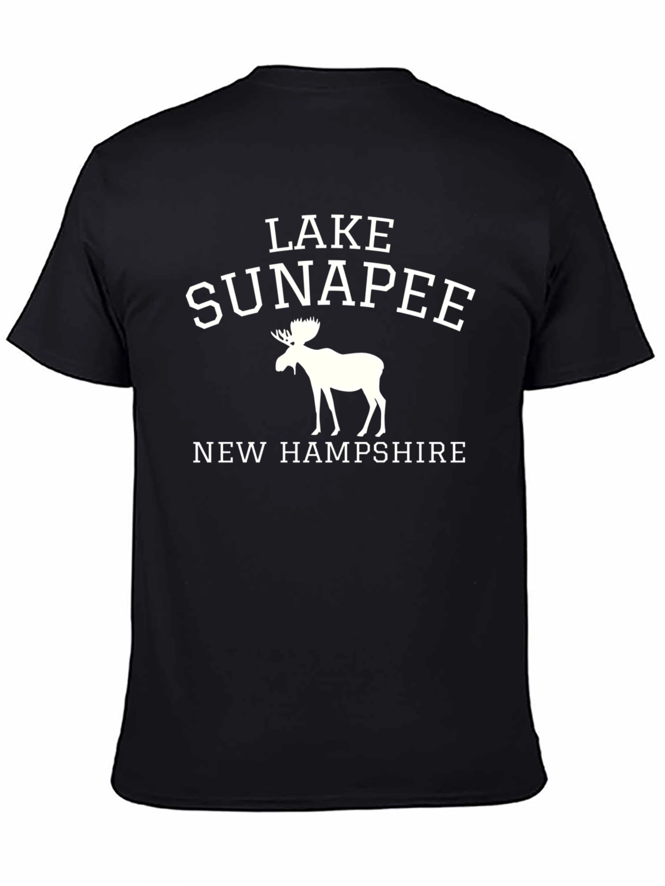 Lake Sunapee New Hampshire Black Graphic Tee