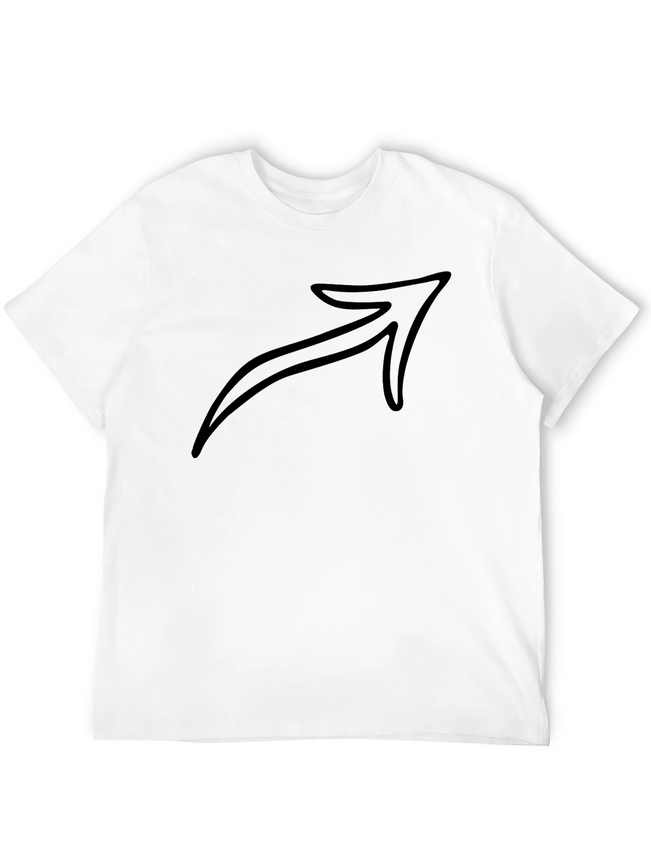 Arrow Graphic Black T-Shirt - Mens Casual Tee
