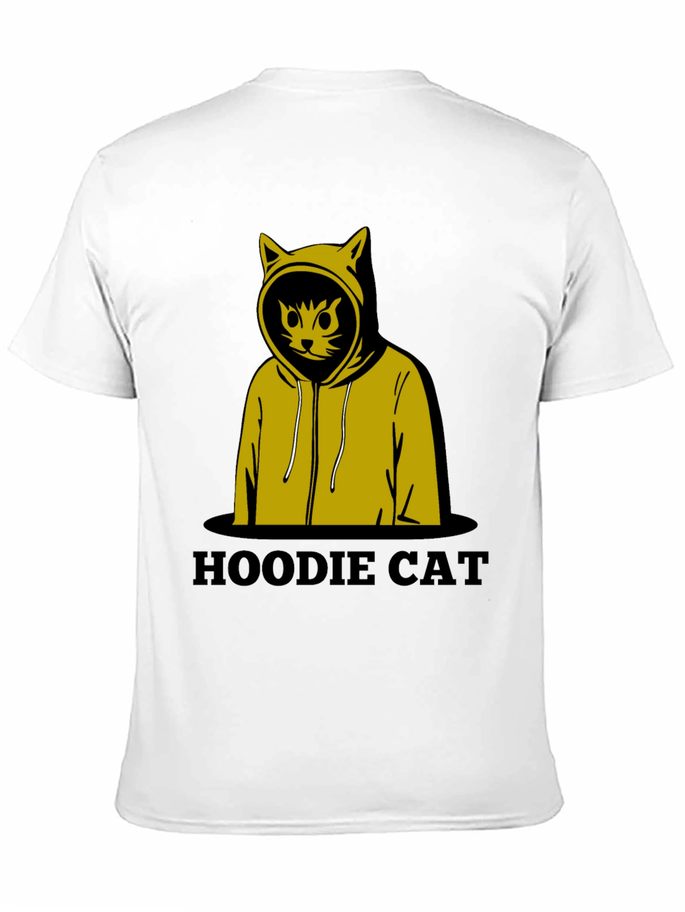 Hoodie Cat T-Shirt - Cool Graphic Tee