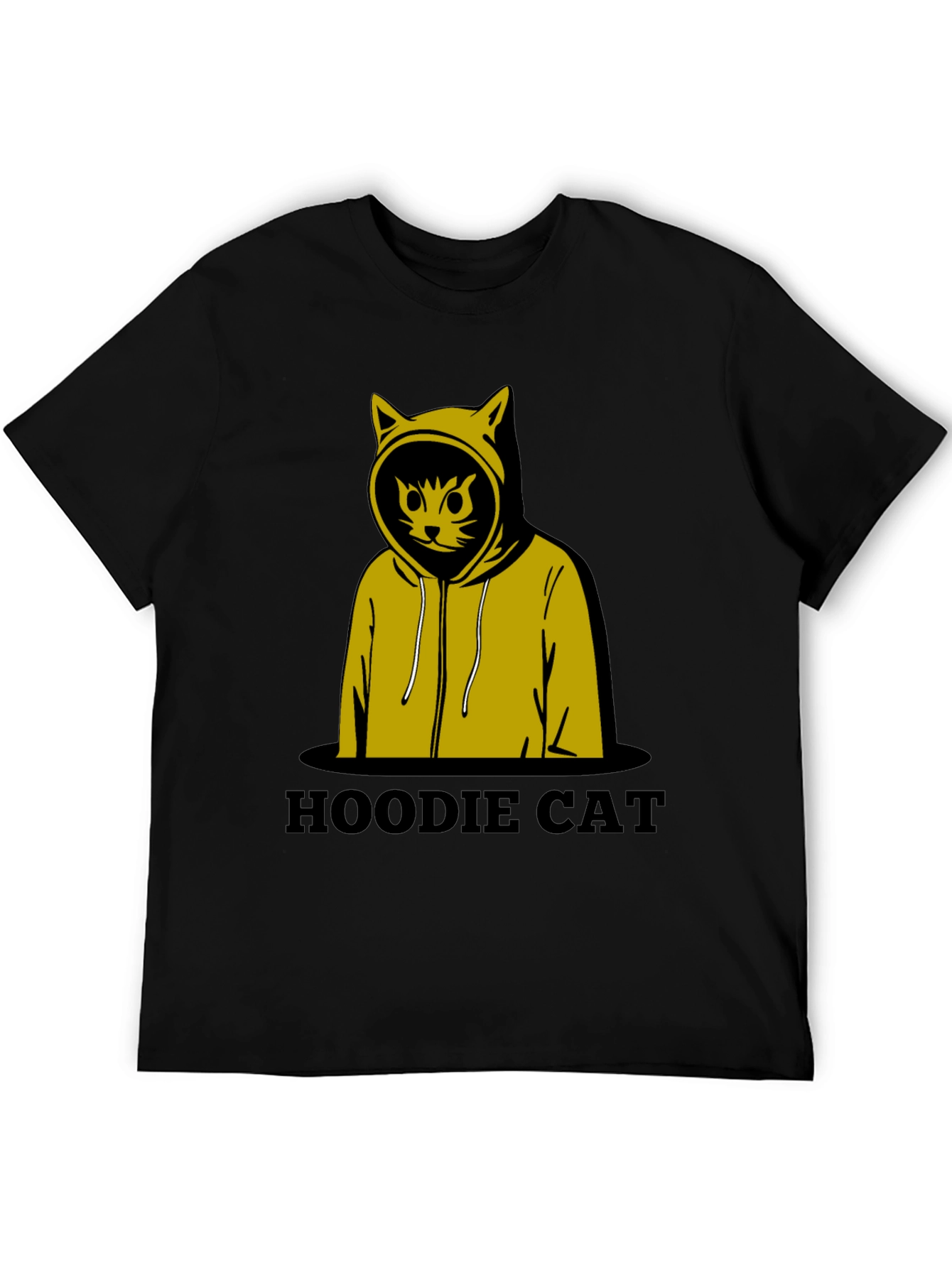 Hoodie Cat T-Shirt - Cool Graphic Tee