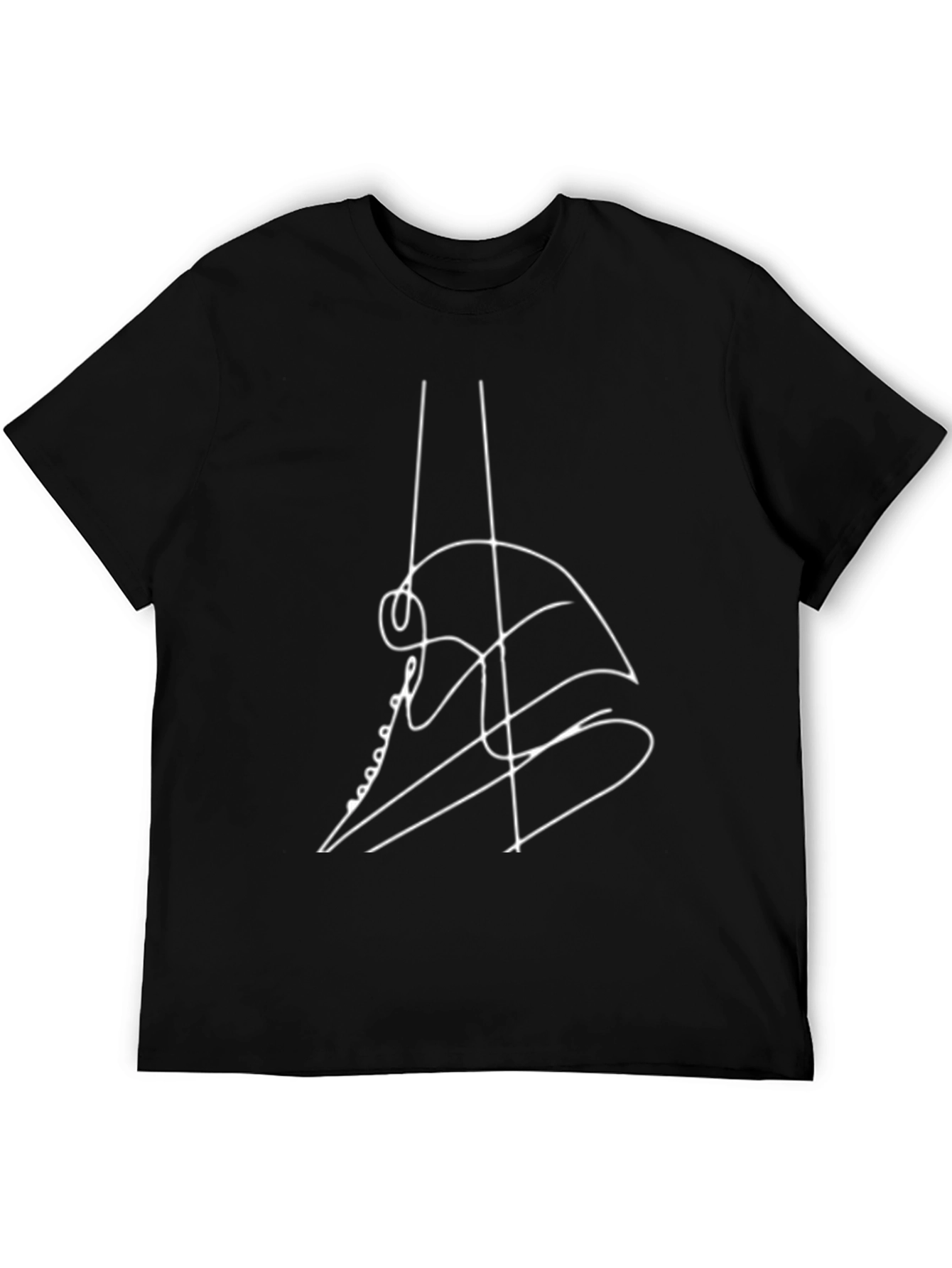 Abstract Guitar Black T-Shirt - Music Lover Tee