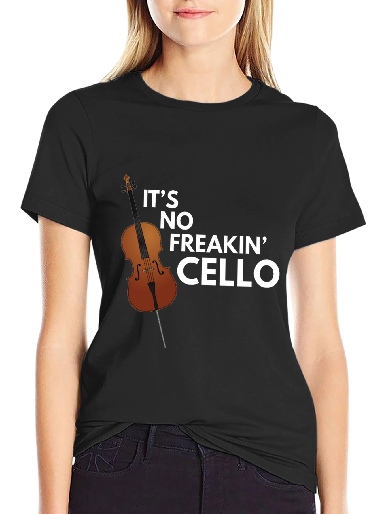 Funny Its No Freakin Cello Graphic Tee