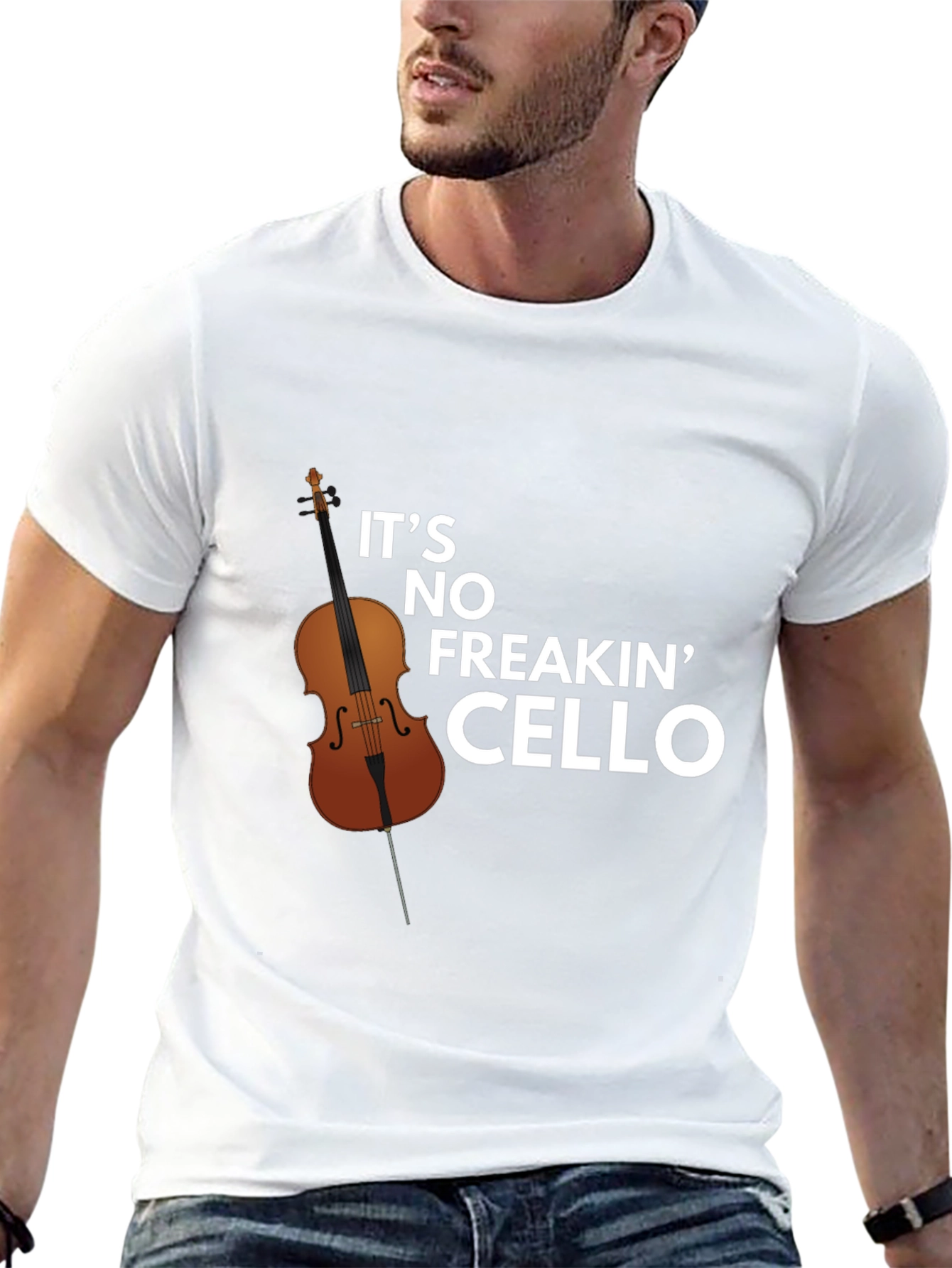 Funny Its No Freakin Cello Graphic Tee