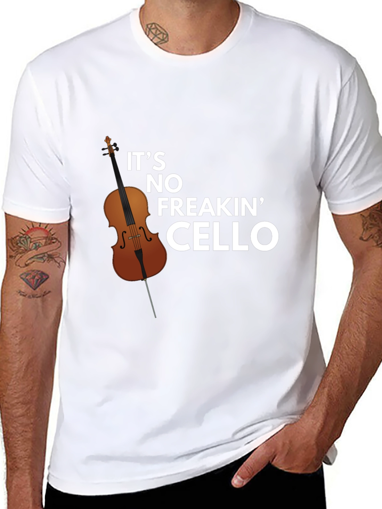 Funny Its No Freakin Cello Graphic Tee