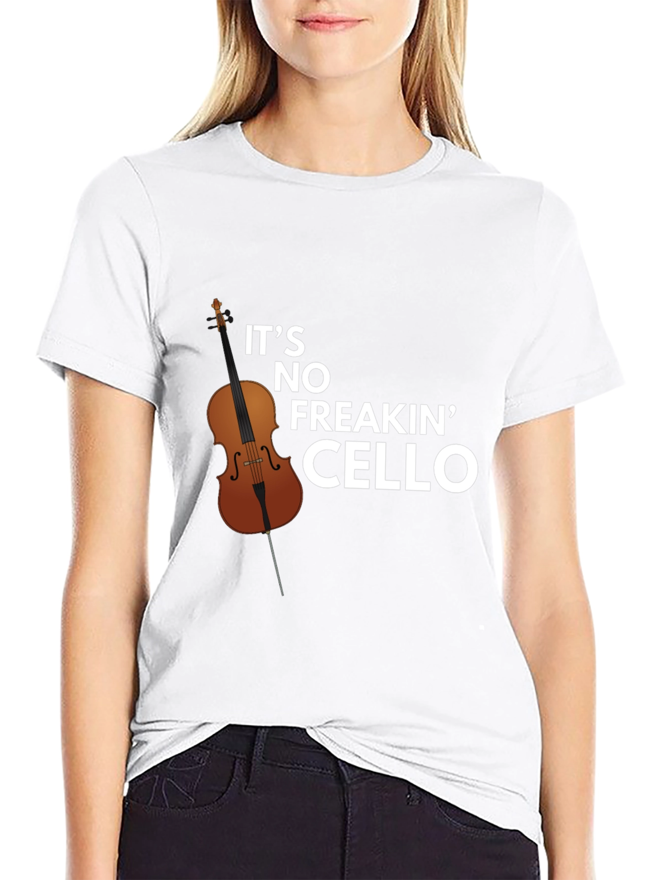 Funny Its No Freakin Cello Graphic Tee