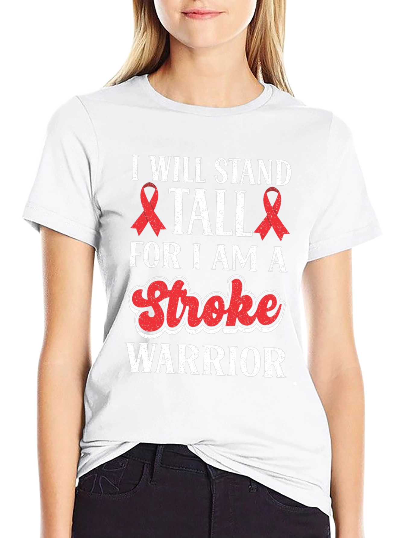 Stroke Warrior Awareness T-Shirt - Stand Tall