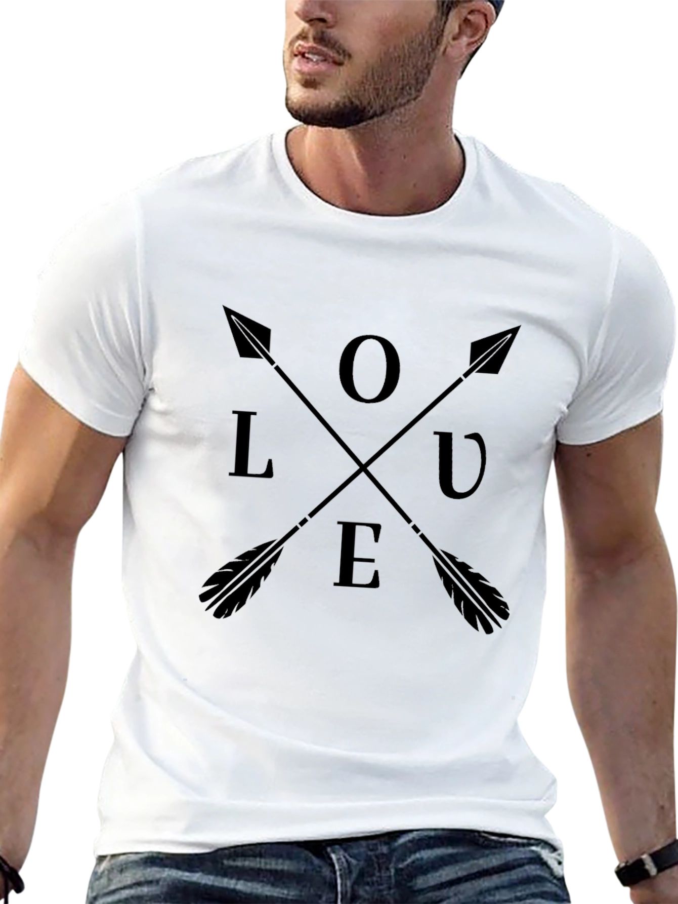 LOVE Arrows Graphic Tee - Black
