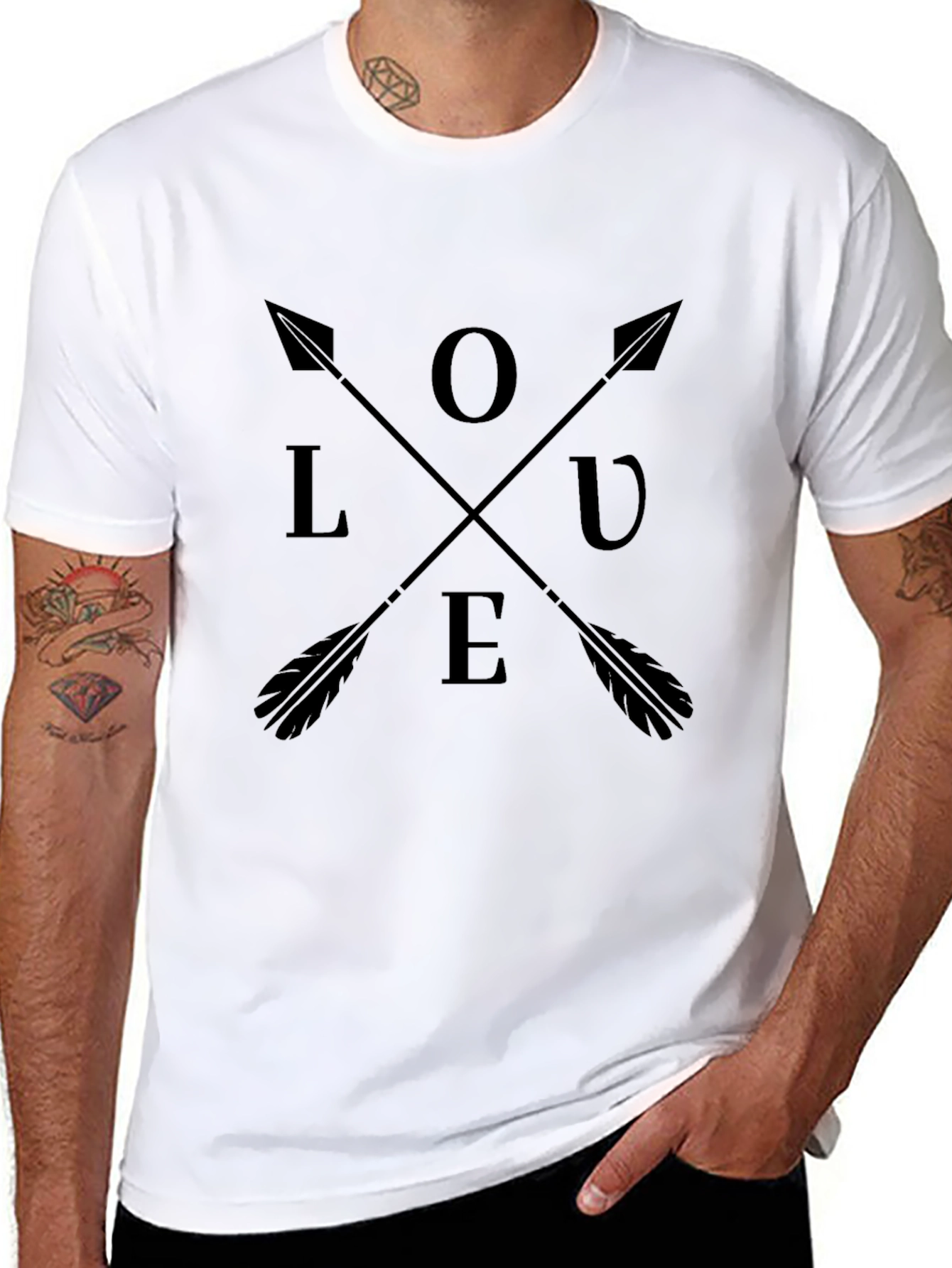 LOVE Arrows Graphic Tee - Black