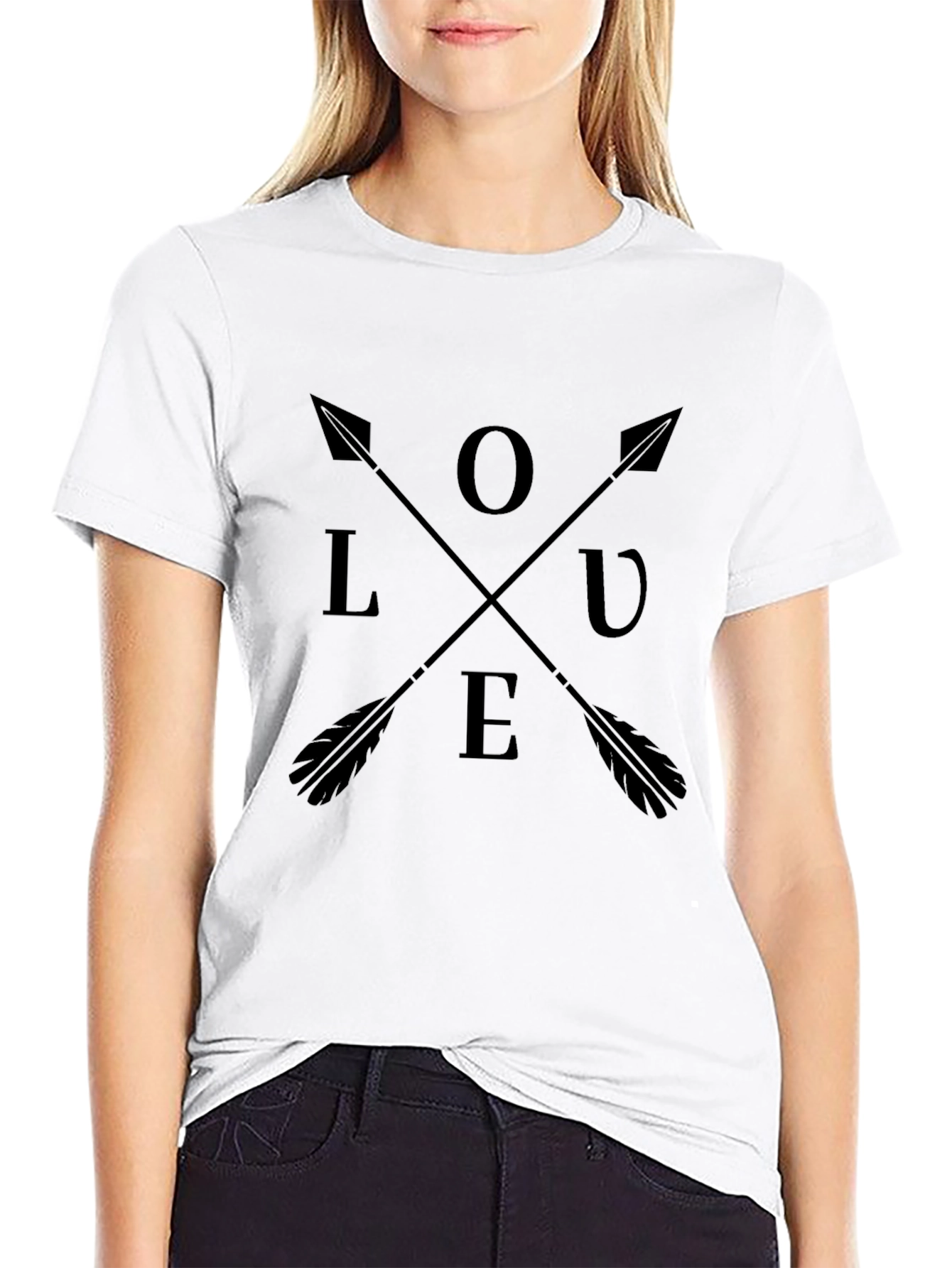 LOVE Arrows Graphic Tee - Black