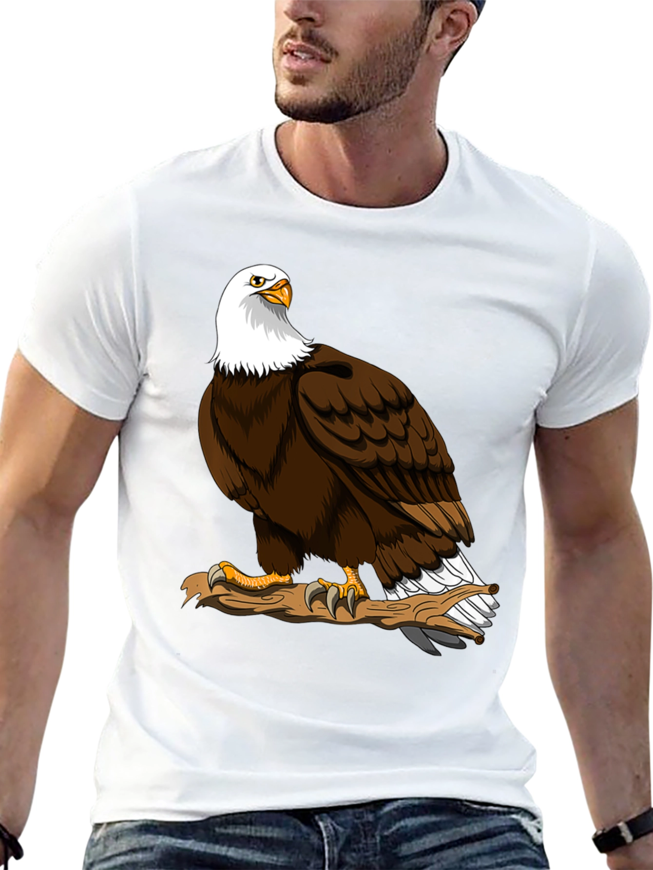 Eagle Graphic Tee - Mens Black T-Shirt