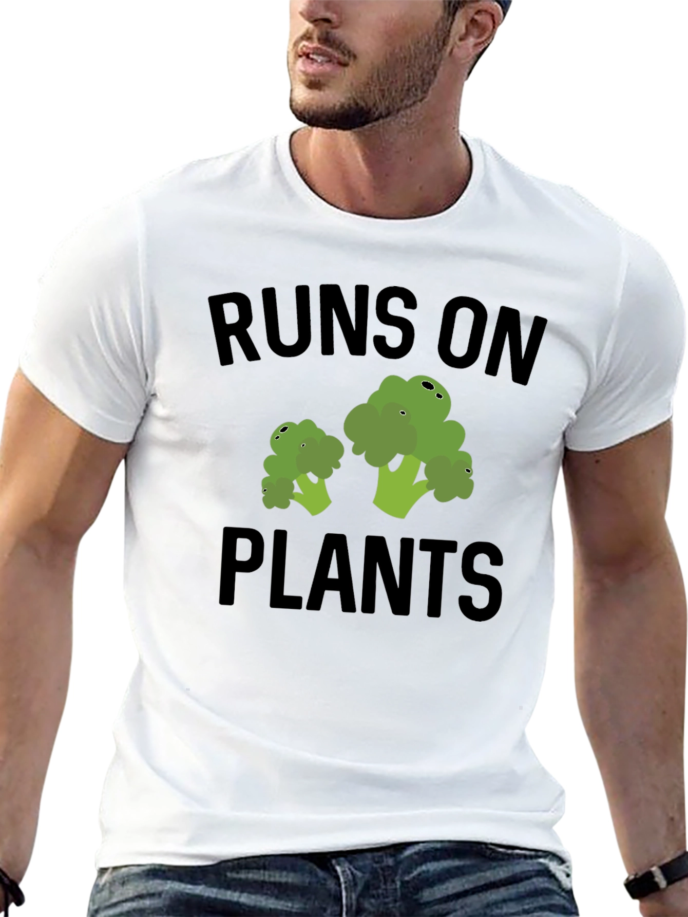 Runs on Plants Vegan T-Shirt