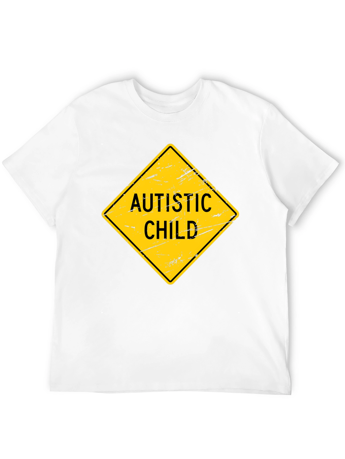 Autistic Child Sign Graphic Novelty T-Shirt