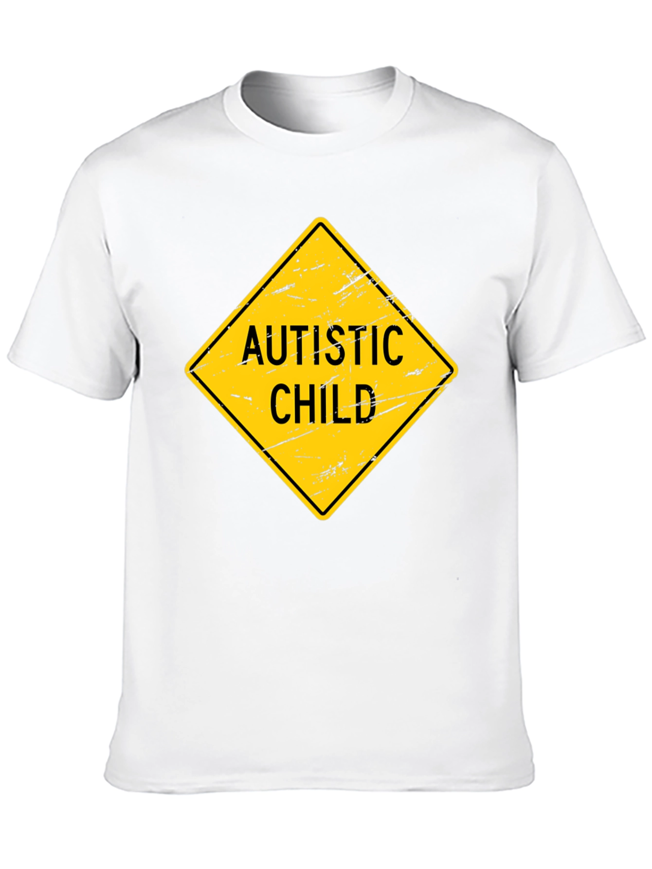 Autistic Child Sign Graphic Novelty T-Shirt