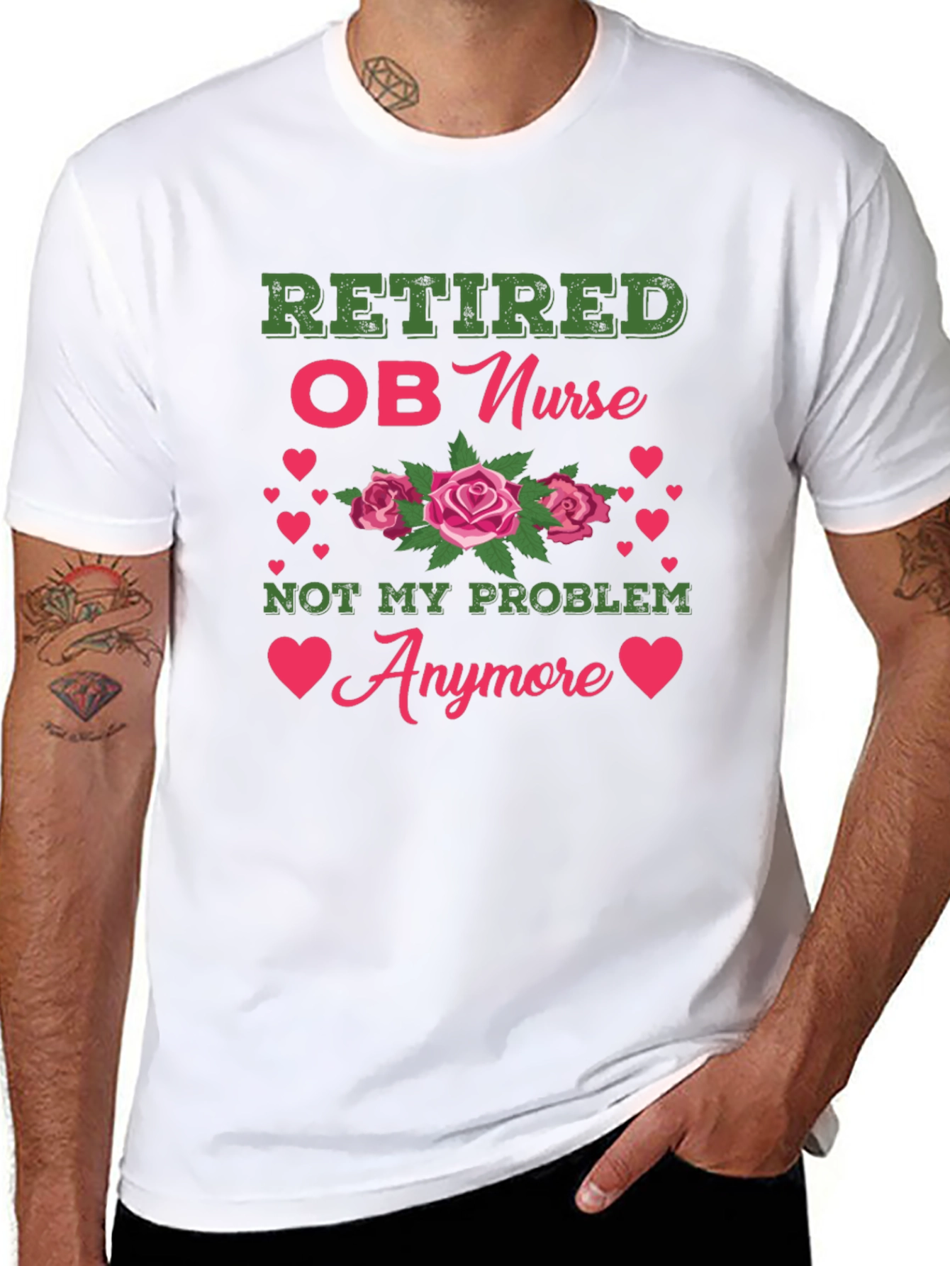 Retired OB Nurse Graphic Tee