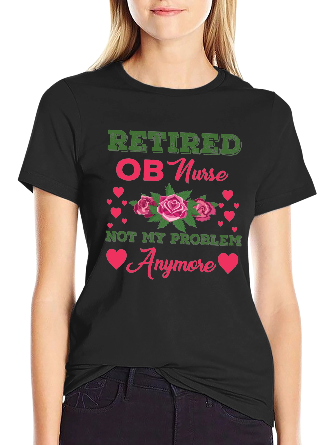 Retired OB Nurse Graphic Tee