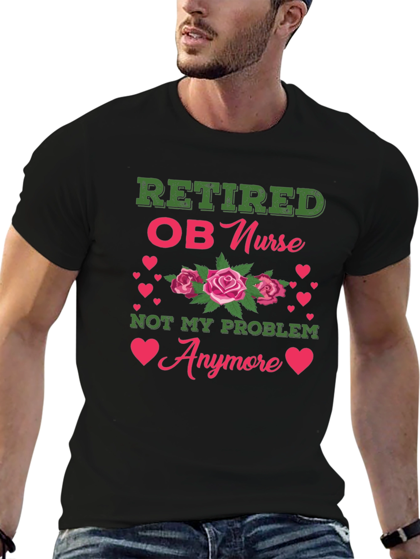 Retired OB Nurse Graphic Tee
