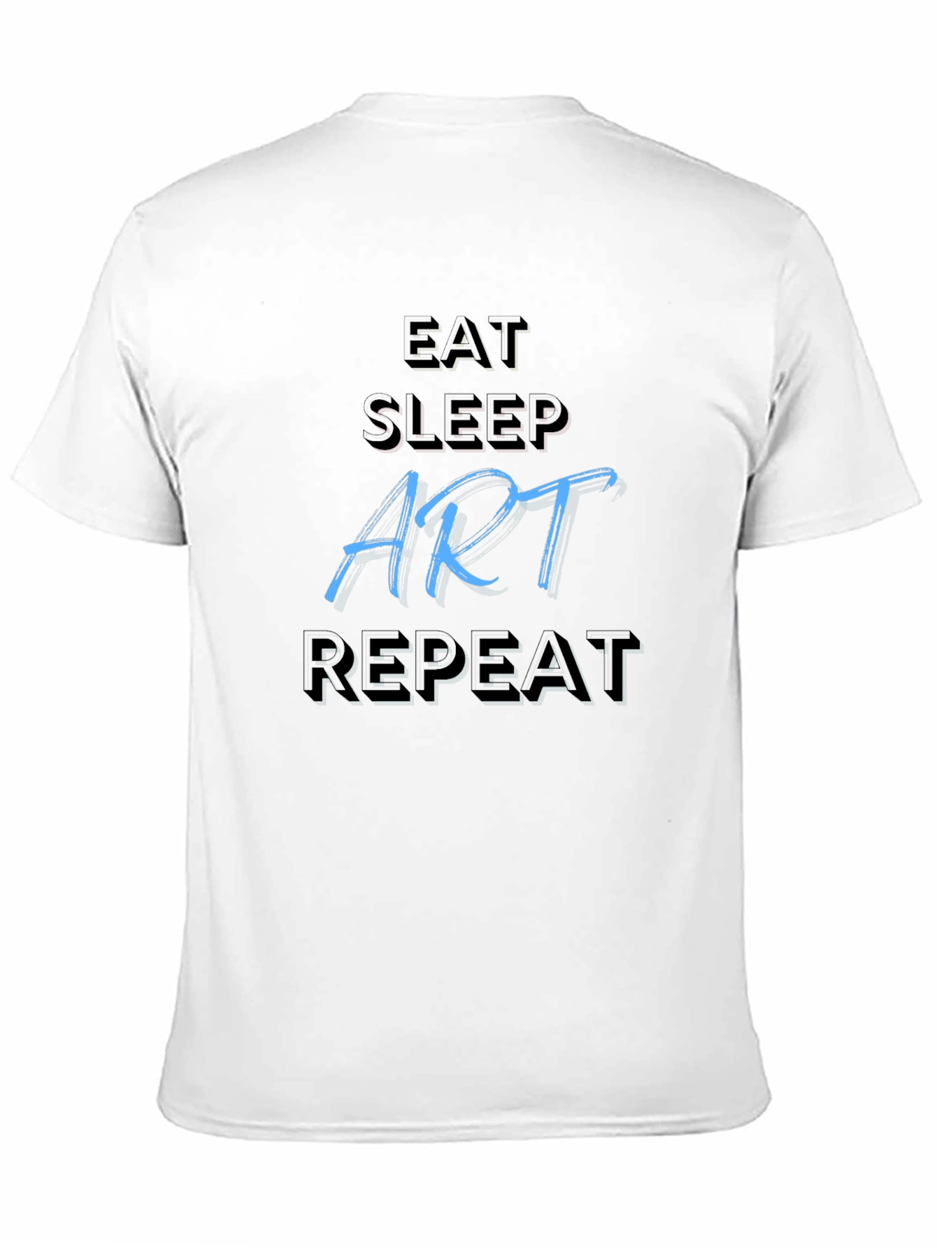 Eat Sleep Art Repeat Black T-Shirt