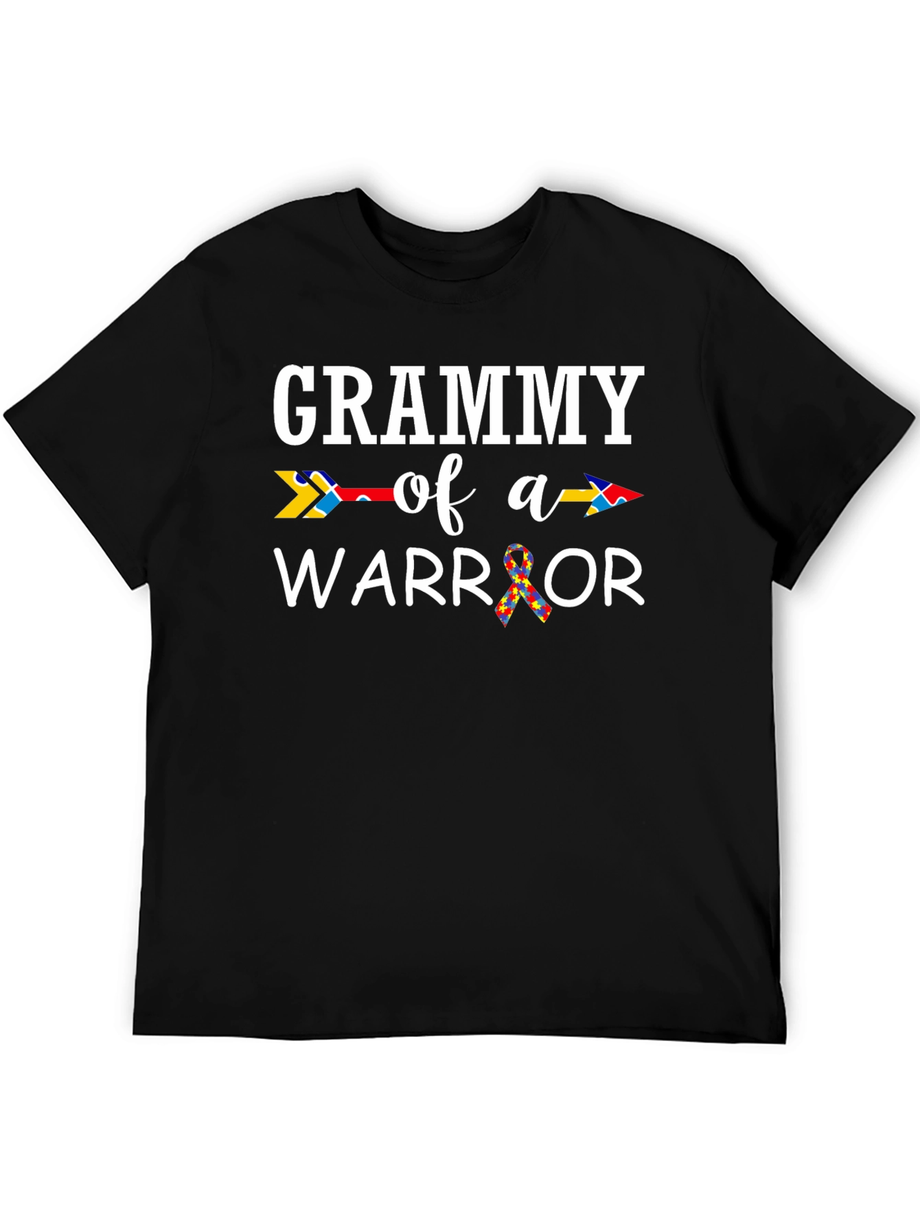 Grammy of a Warrior T-Shirt Autism Awareness